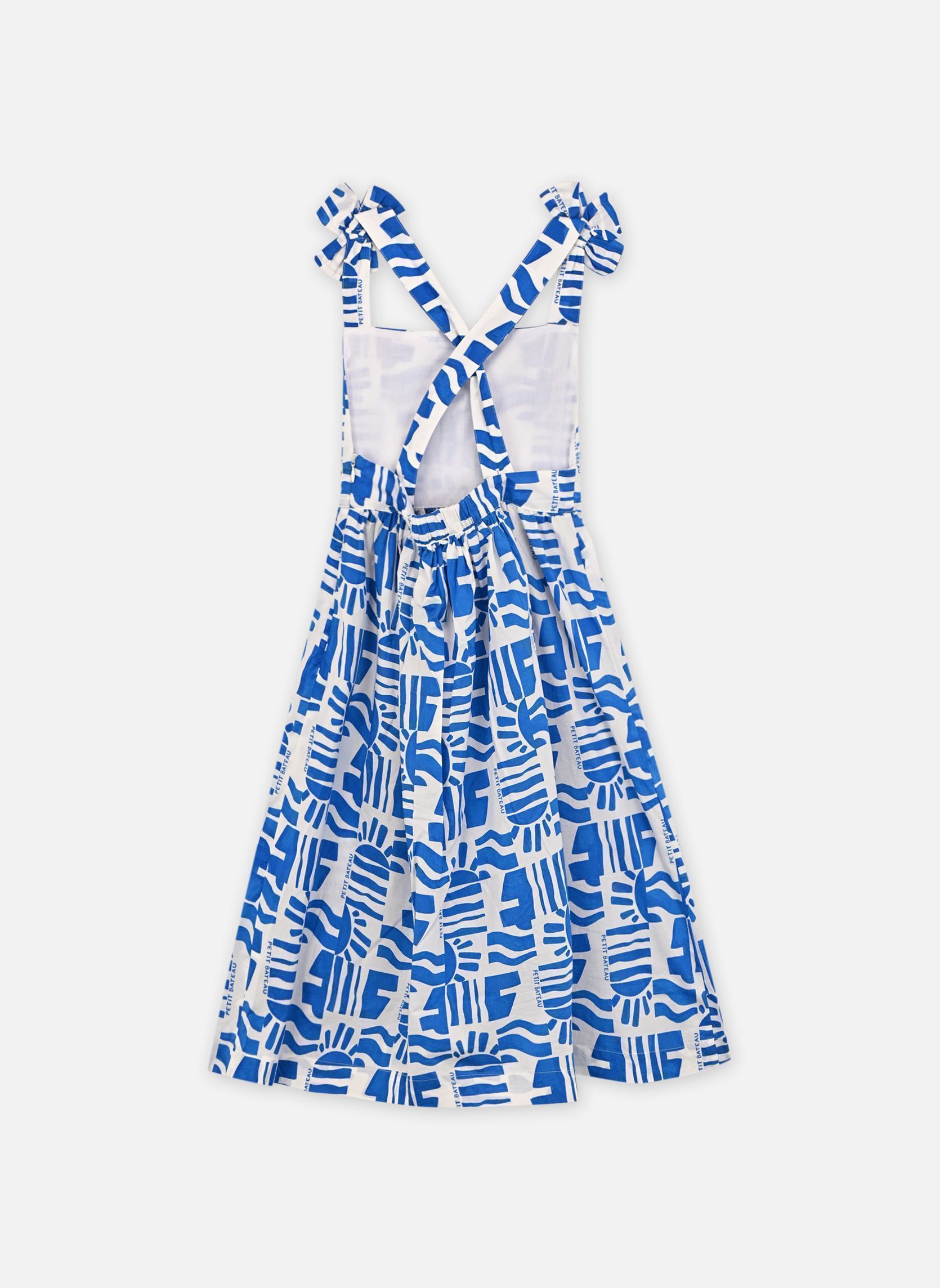 Jurken Robe SM A Bretelles Boosty meisjes wit Petit Bateau Jurken Robe SM A Bretelles Boosty meisjes wit Marshmallow/Porcelana