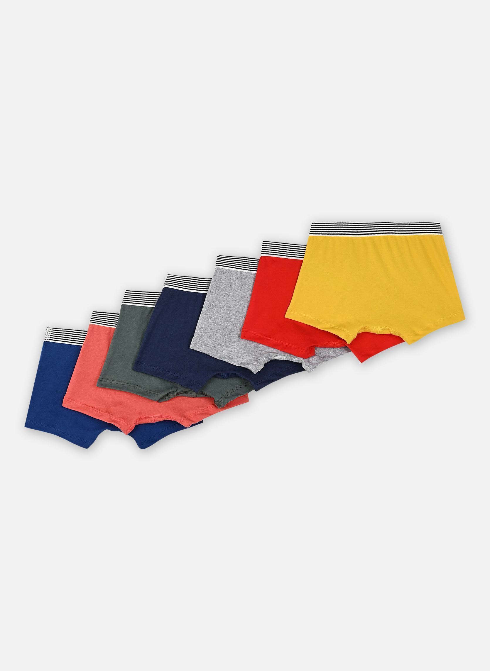 Ondergoedsets 7 Boxers A0D5O00 jongens meerkleurig Petit Bateau Ondergoedsets 7 Boxers A0D5O00 jongens meerkleurig VARIANTE 1