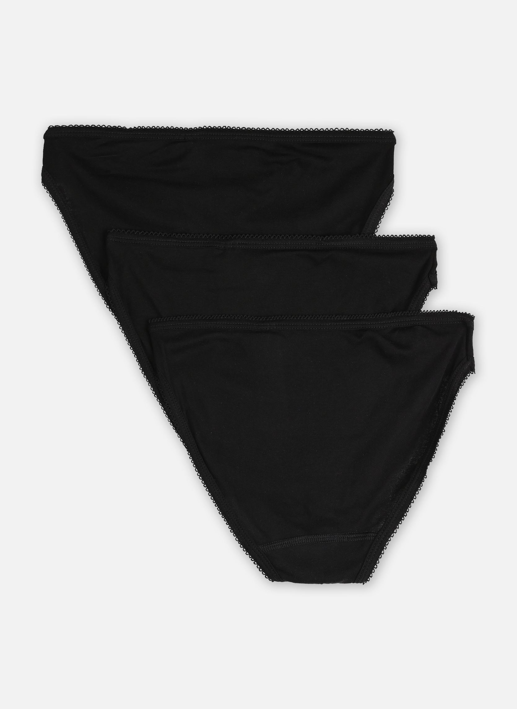 Shortys Lot 3 de Culottes en Coton damen schwarz Petit Bateau Shortys Lot 3 de Culottes en Coton damen schwarz VARIANTE 2
