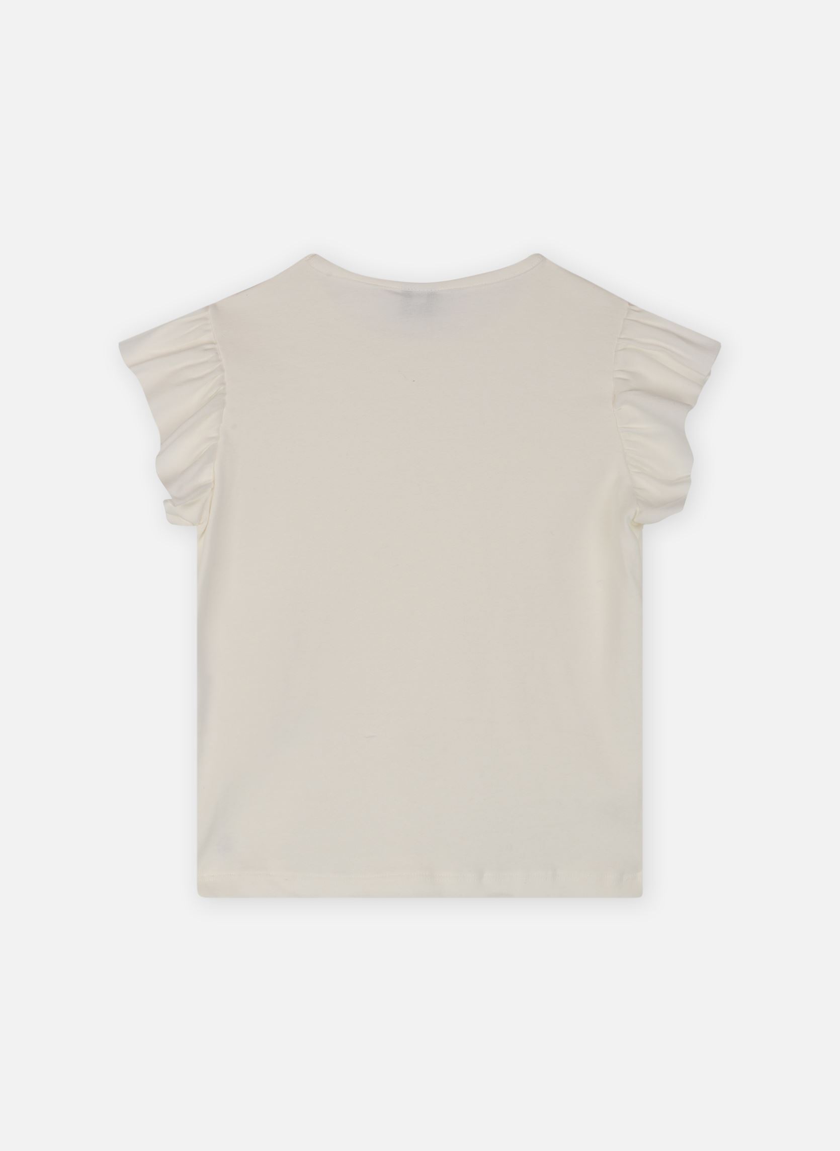 Camisetas de manga corta Tee Shirt Mareva niña blanco Petit Bateau Camisetas de manga corta Tee Shirt Mareva niña blanco Marshmallow
