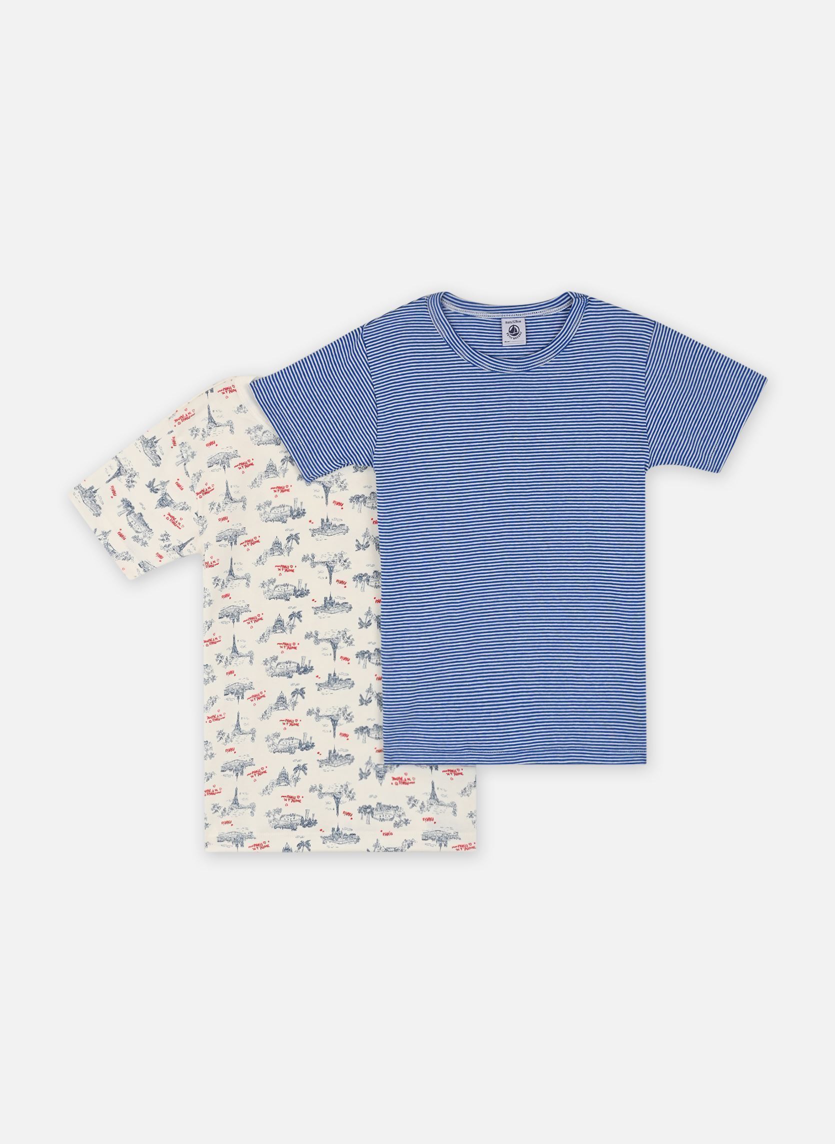 Vêtements Petit Bateau 2 Tee Shirts MC A0CSC00 pour Accessoires