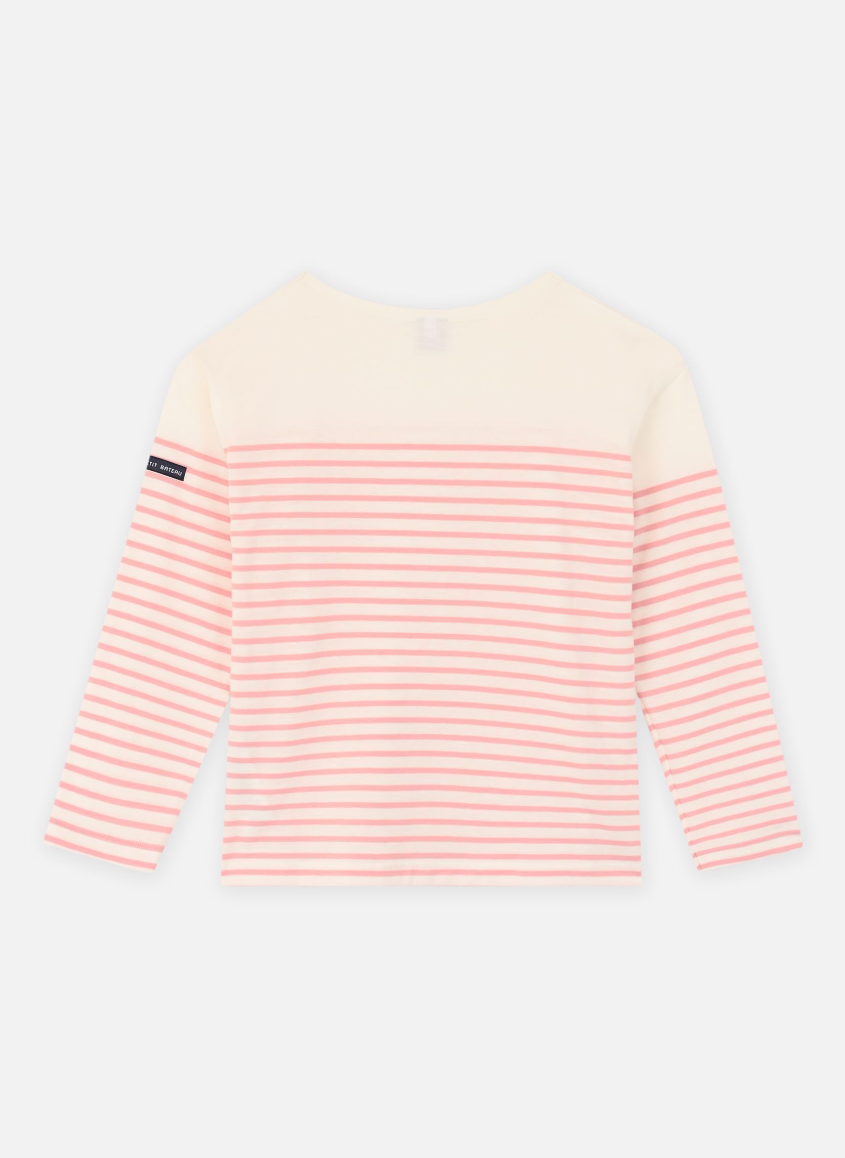 Langarm-T-Shirts Mariniere Bouingo mädchen weiß Petit Bateau Langarm-T-Shirts Mariniere Bouingo mädchen weiß MARSHMALLOW/CHARME