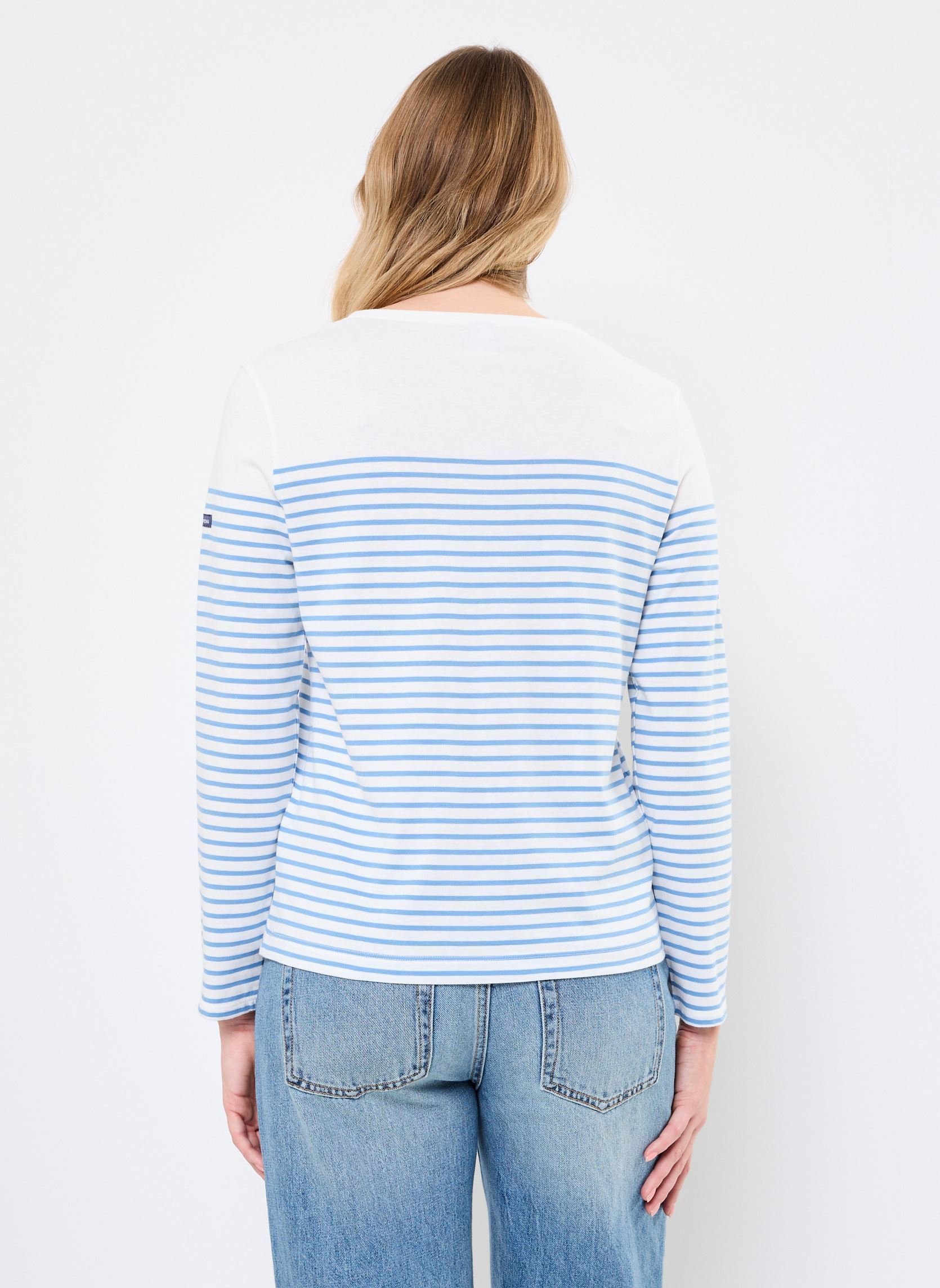 Tee-shirts manches longues Mariniere Babela femme blanc Petit Bateau Tee-shirts manches longues Mariniere Babela femme blanc MARSHMALLOW/ALASKA