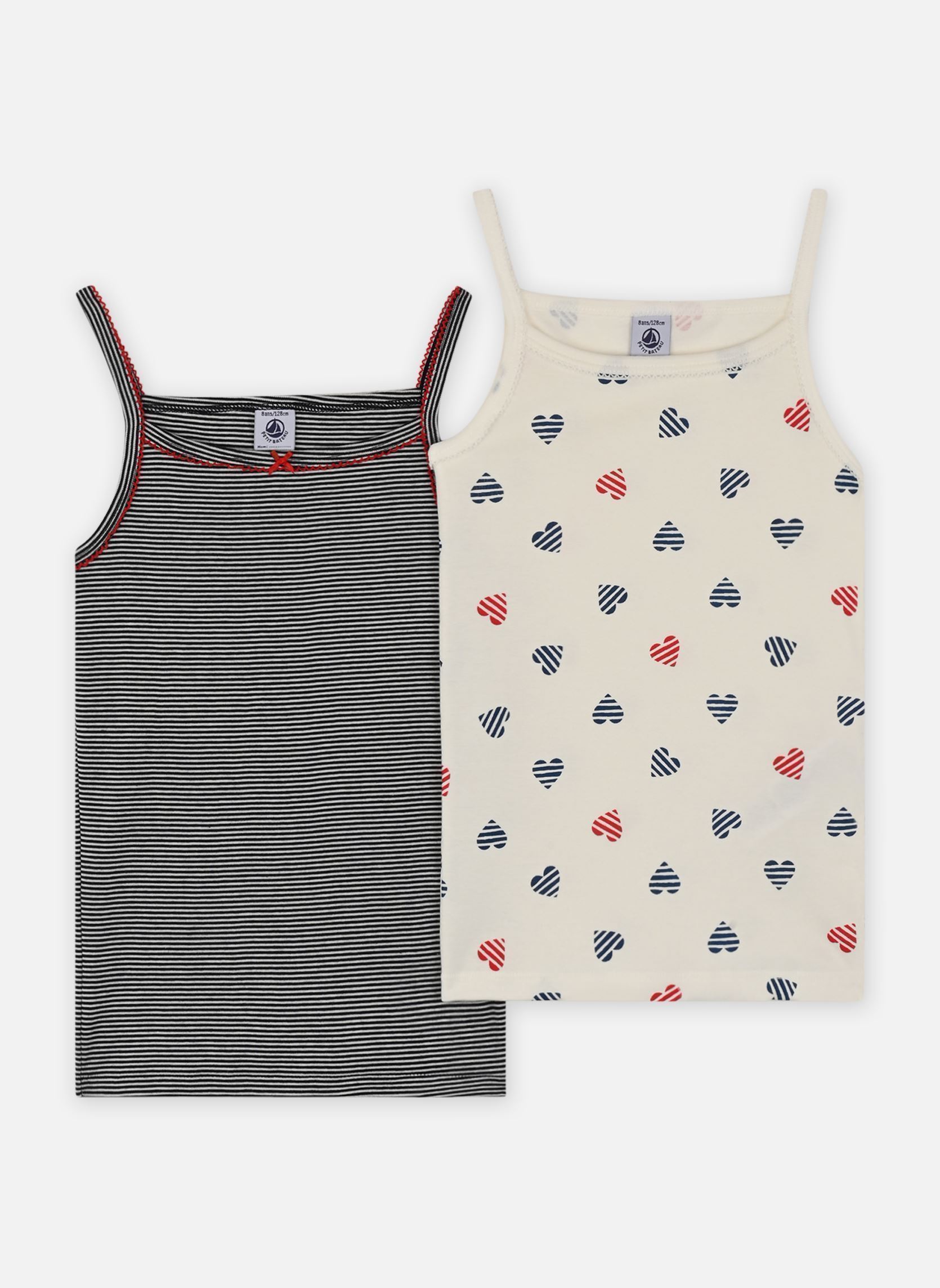 Vêtements Petit Bateau 2 Chemises Bretelles A0D4000 pour Accessoires