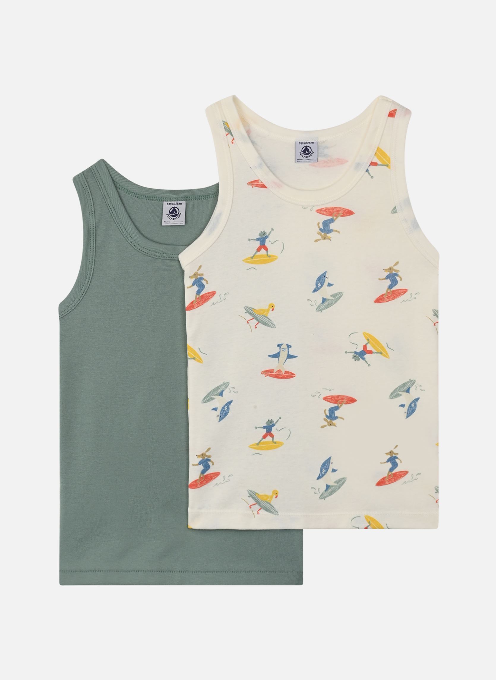 Vêtements Petit Bateau 2 Debardeurs A0CSY00 pour Accessoires