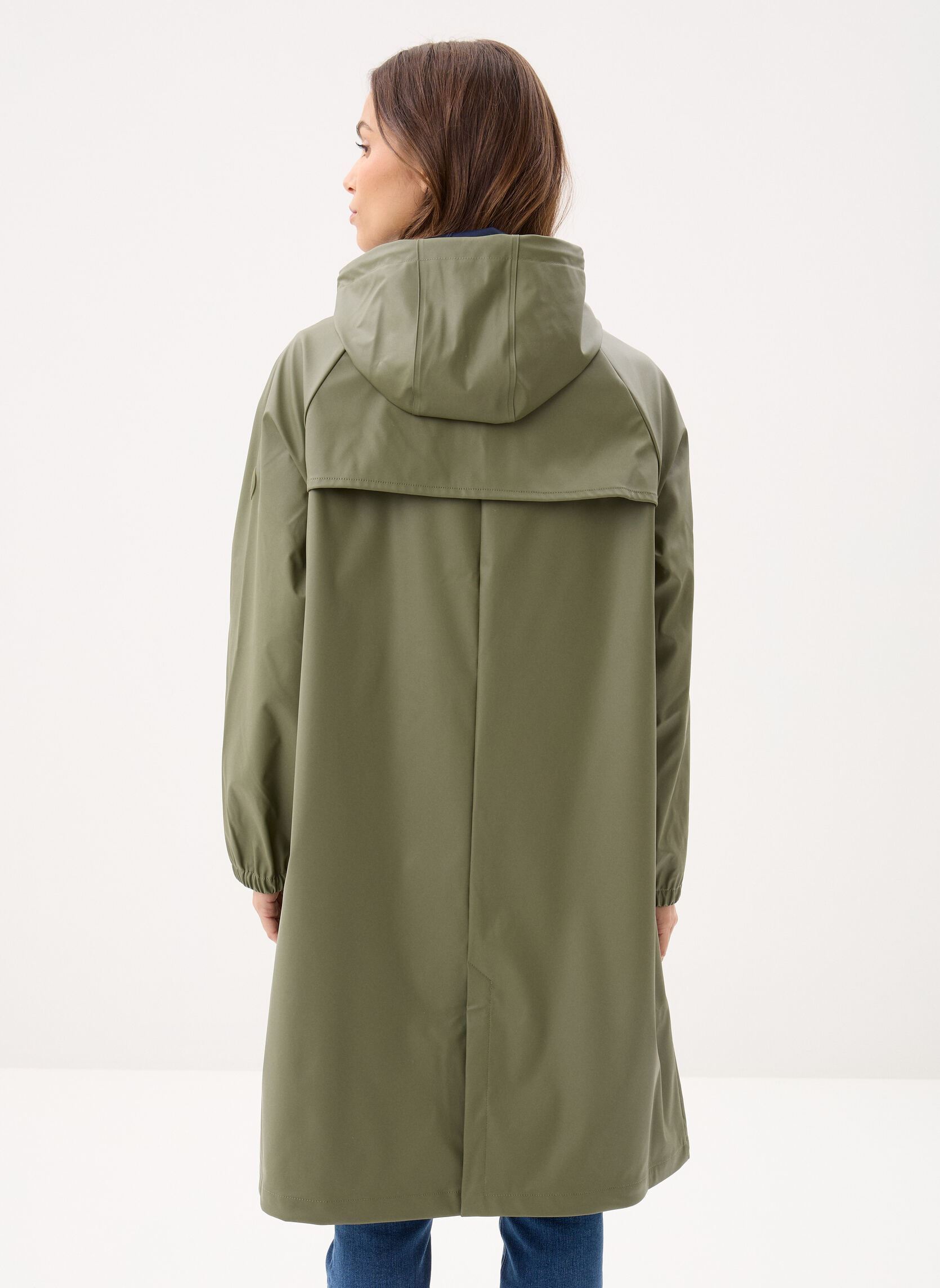 Regenjacken Ciré Long Femme Bicolore damen grün Petit Bateau Regenjacken Ciré Long Femme Bicolore damen grün OLIVINE
