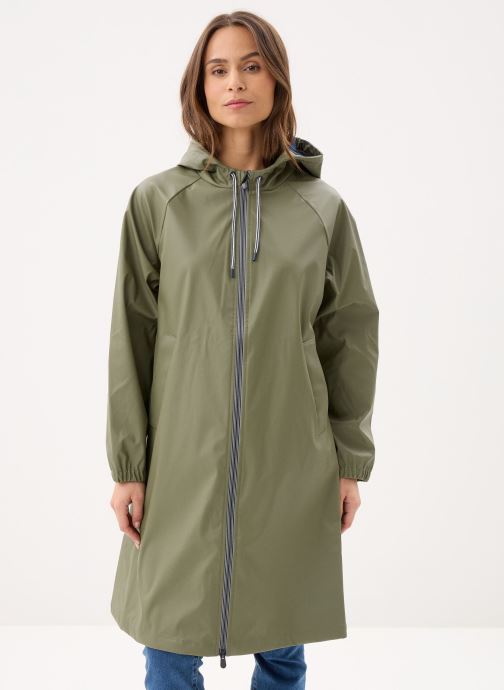 Petit Bateau Vestes imperméable Ciré Long Femme Bicolore femme vert