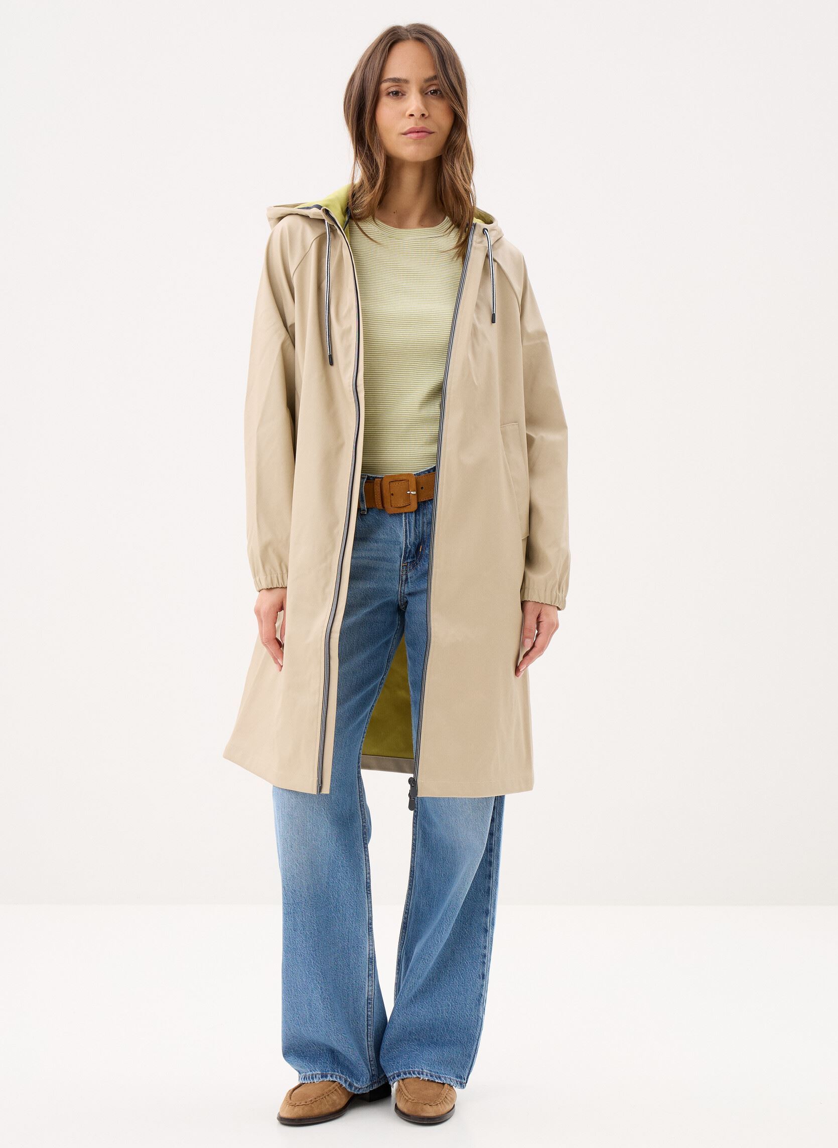 Regenjacken Ciré Long Femme Bicolore damen beige Petit Bateau Regenjacken Ciré Long Femme Bicolore damen beige Sander