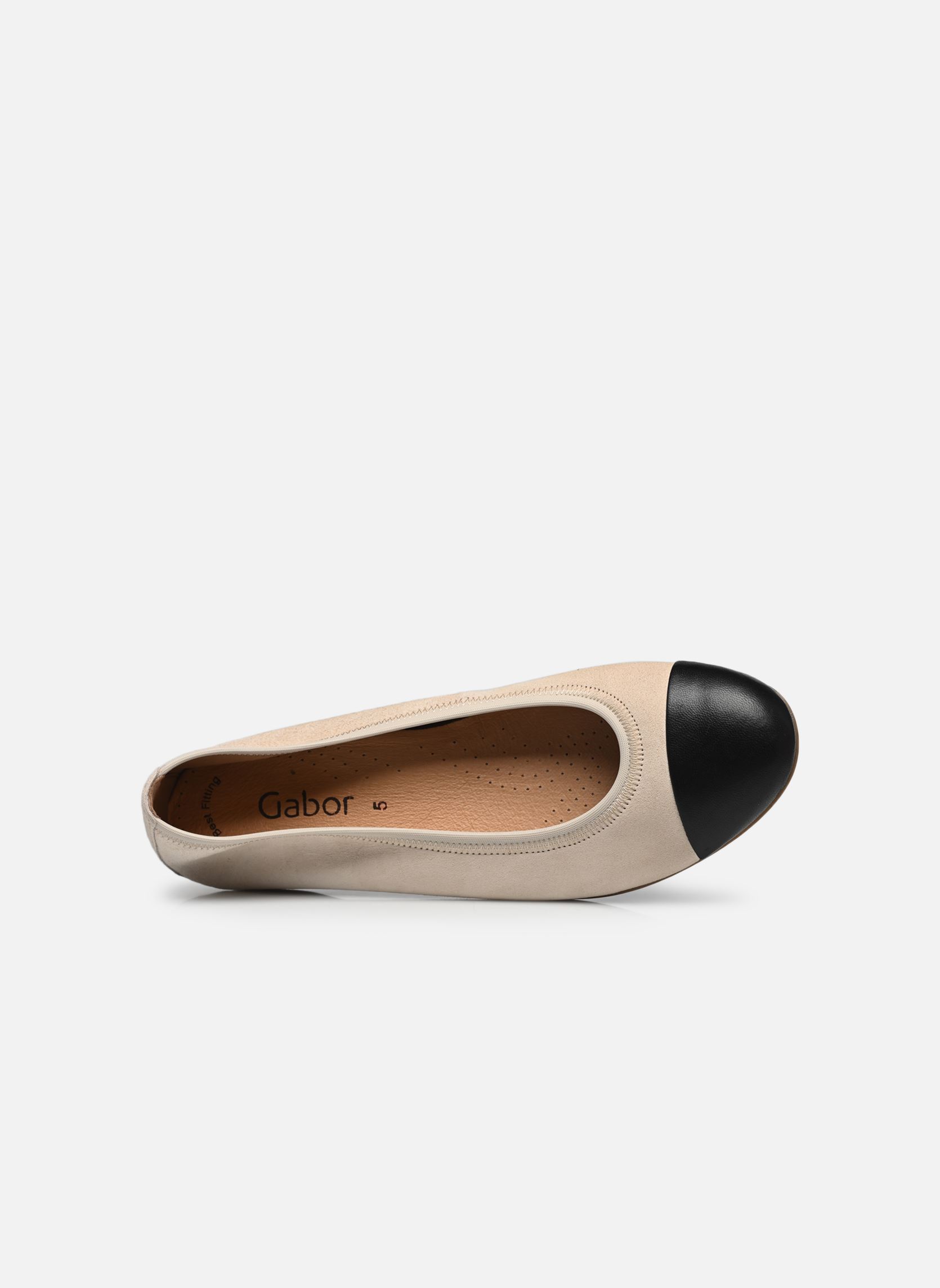 Ballerines classiques 64.126 femme beige Gabor Ballerines classiques 64.126 femme beige OAK/SCHWARZ