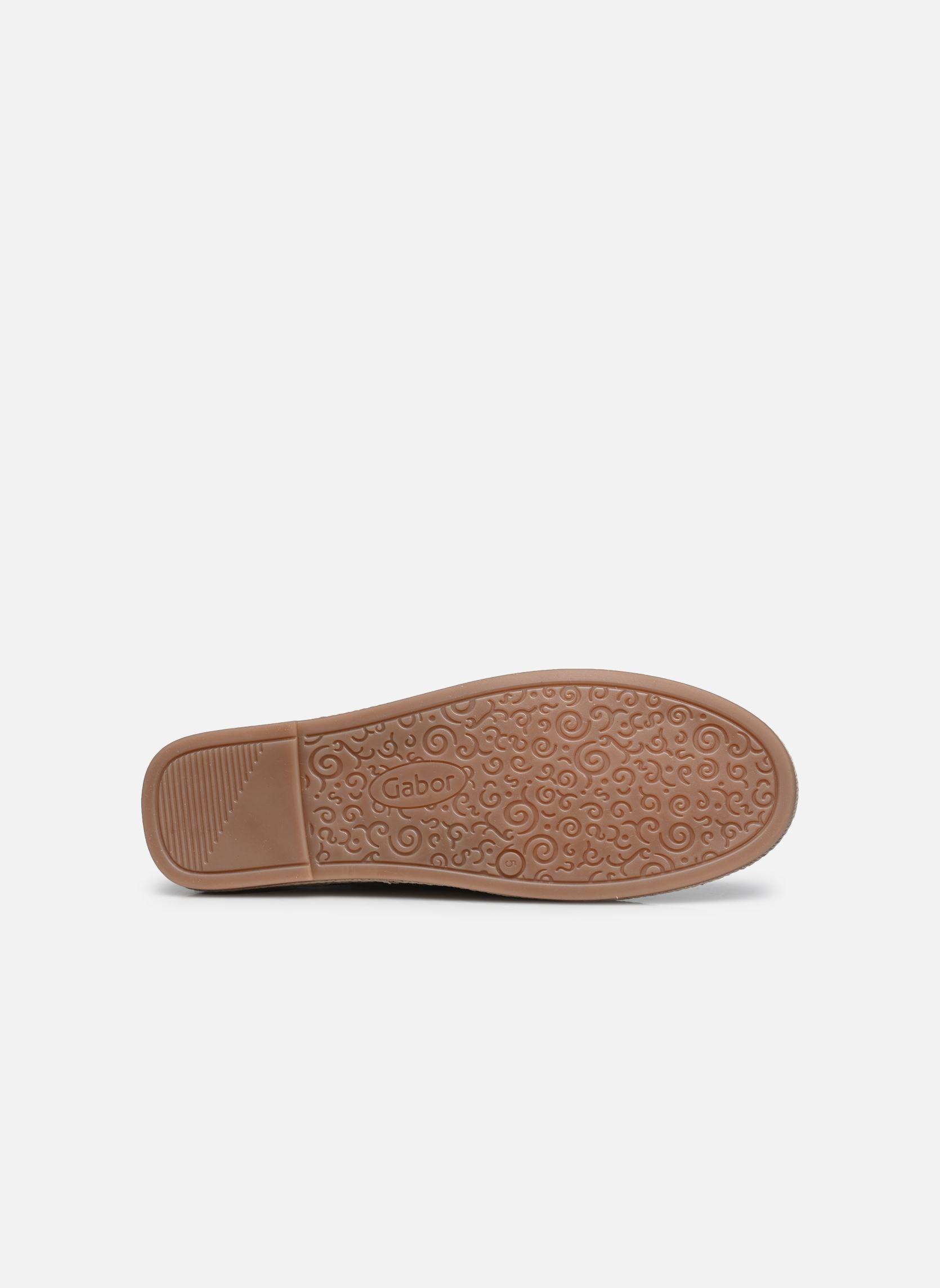 Platte espadrilles 65.221 dames goud en brons Gabor Platte espadrilles 65.221 dames goud en brons PUDER