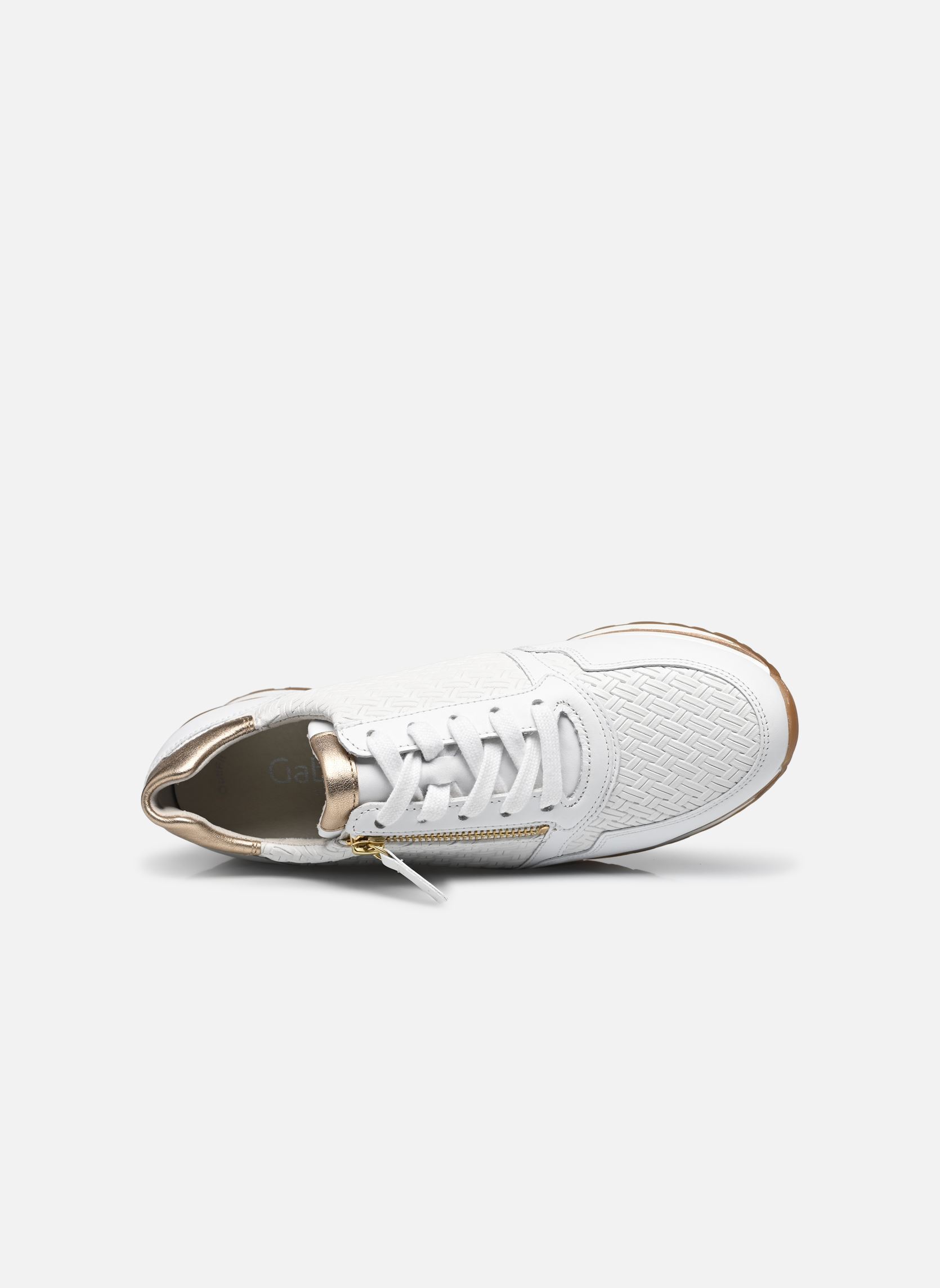 Niedrige Sneaker 66.528 damen weiß Gabor Niedrige Sneaker 66.528 damen weiß WEISS/PLATINO