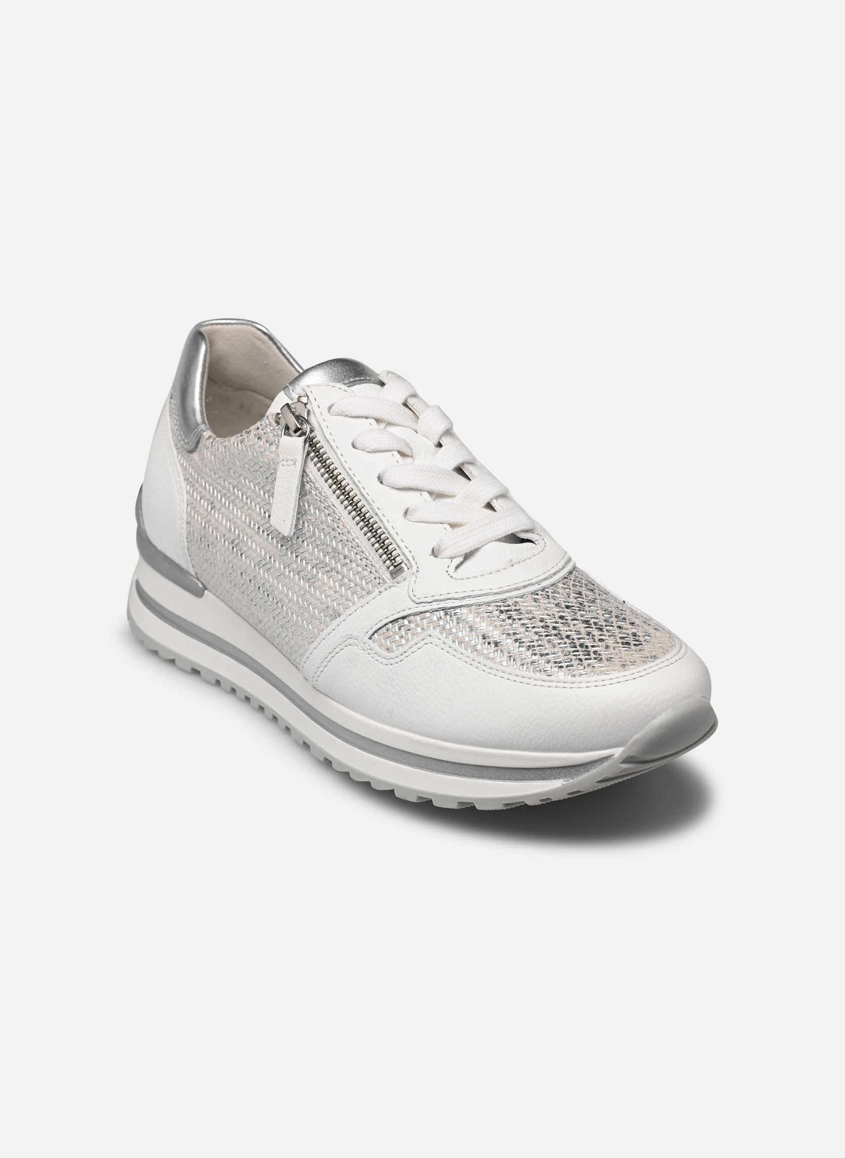 Lage sneakers 66.528 dames wit Gabor Lage sneakers 66.528 dames wit ICE/WEISS/SILBER
