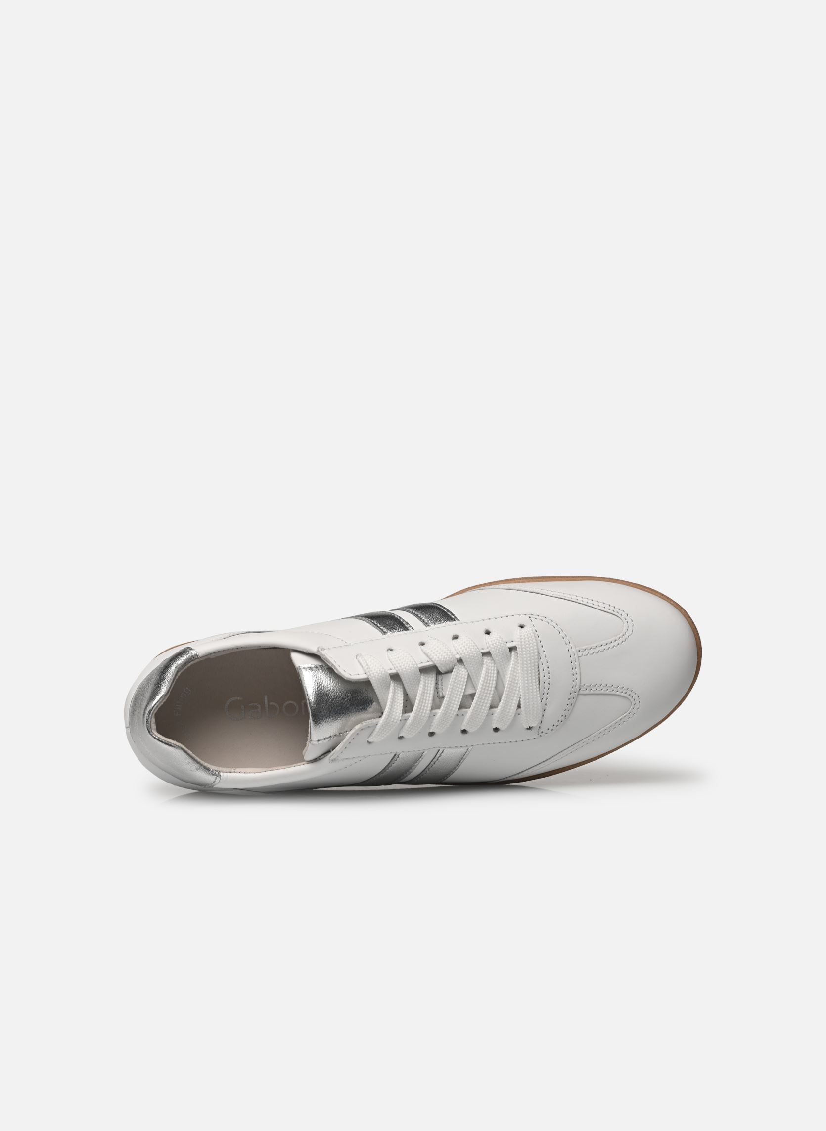 Lage sneakers 63.300 dames wit Gabor Lage sneakers 63.300 dames wit WEISS SILBER