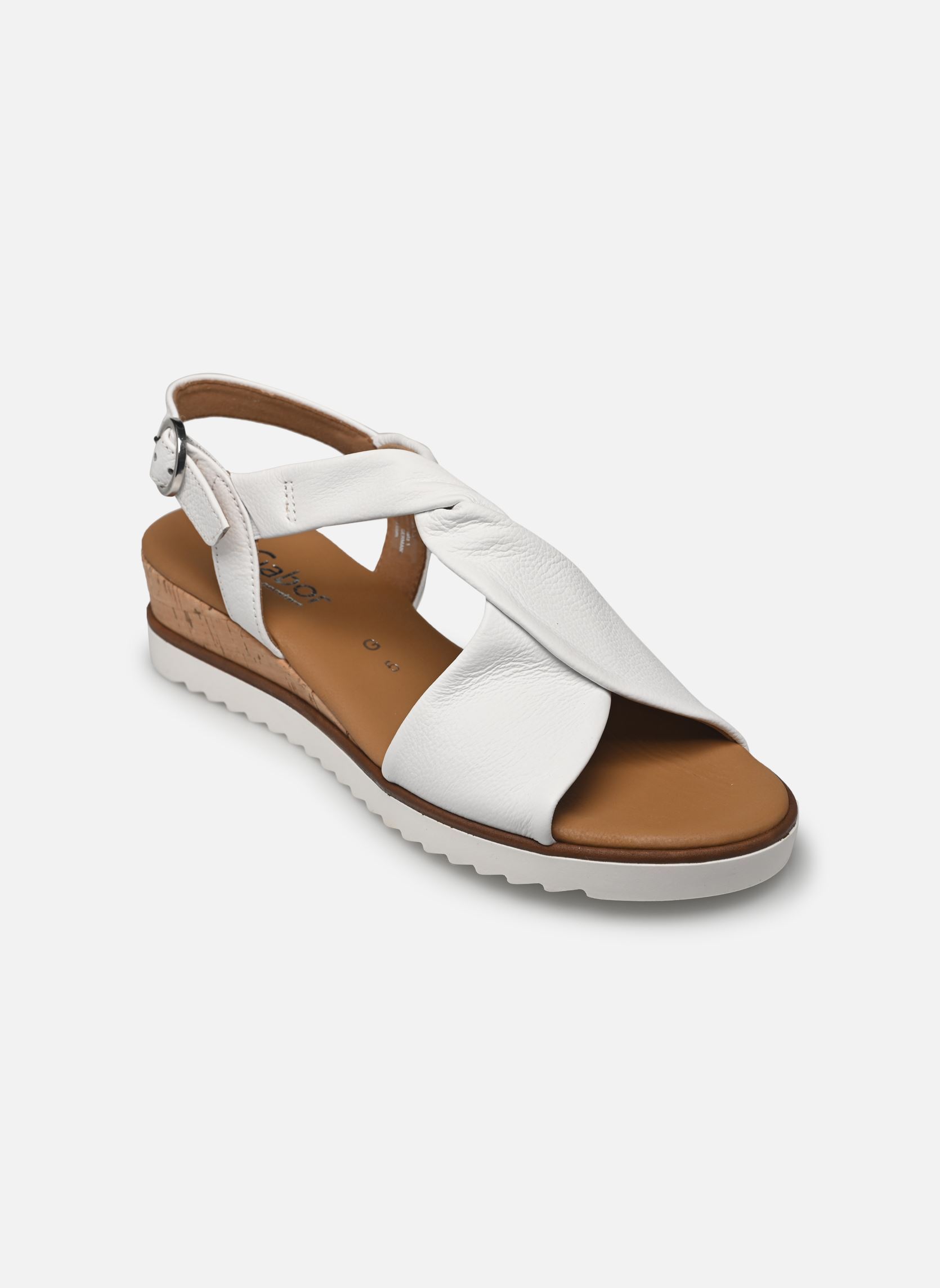 Sandali con zeppa e plateau 62.751 donna bianco Gabor Sandali con zeppa e plateau 62.751 donna bianco WEISS