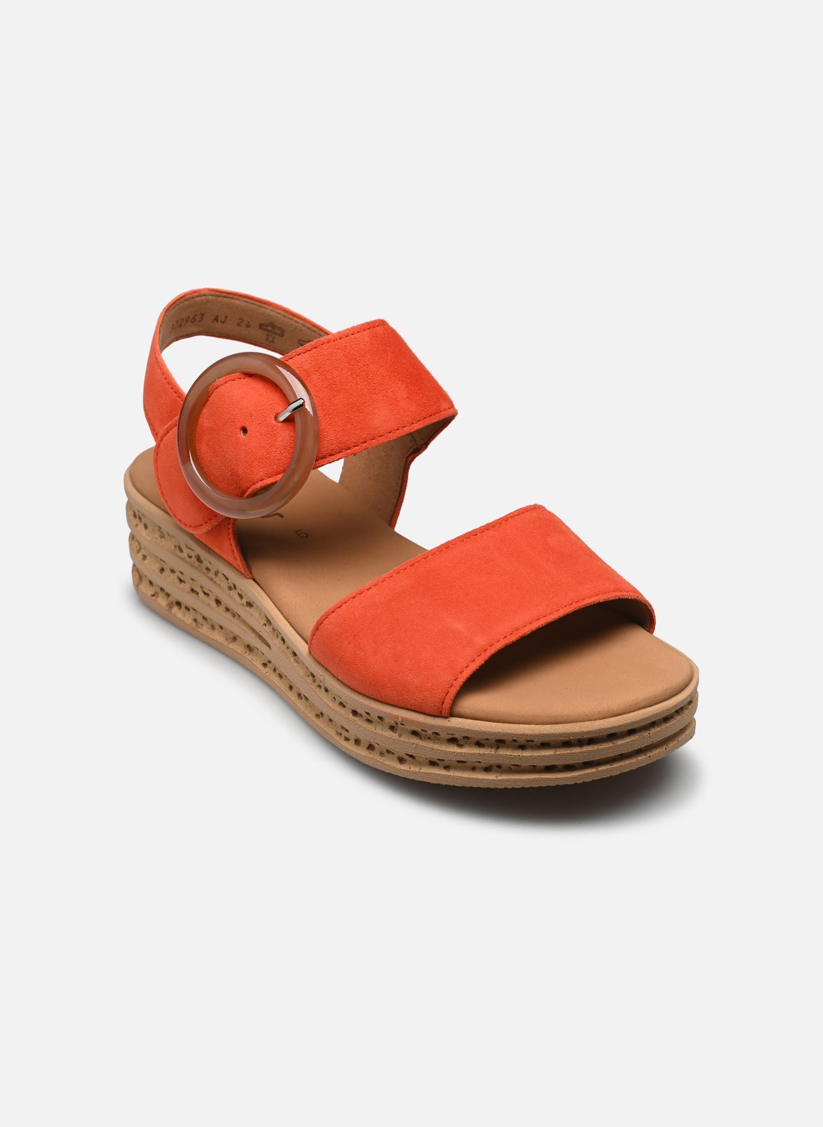 Sandales compensées et plateformes 64.550 femme orange Gabor Sandales compensées et plateformes 64.550 femme orange PUMPKIN