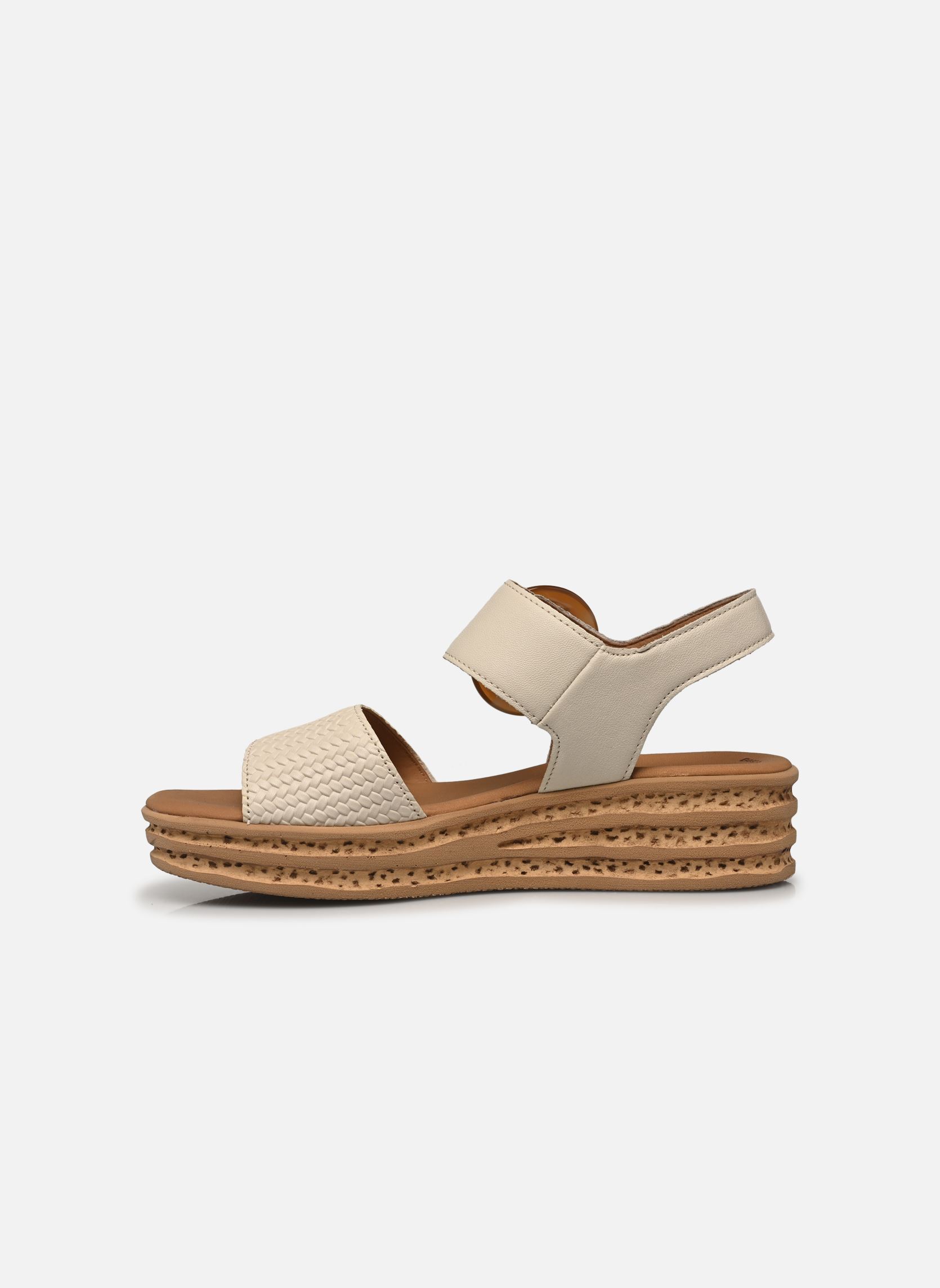 Sandales compensées et plateformes 64.550 femme blanc Gabor Sandales compensées et plateformes 64.550 femme blanc PANNA