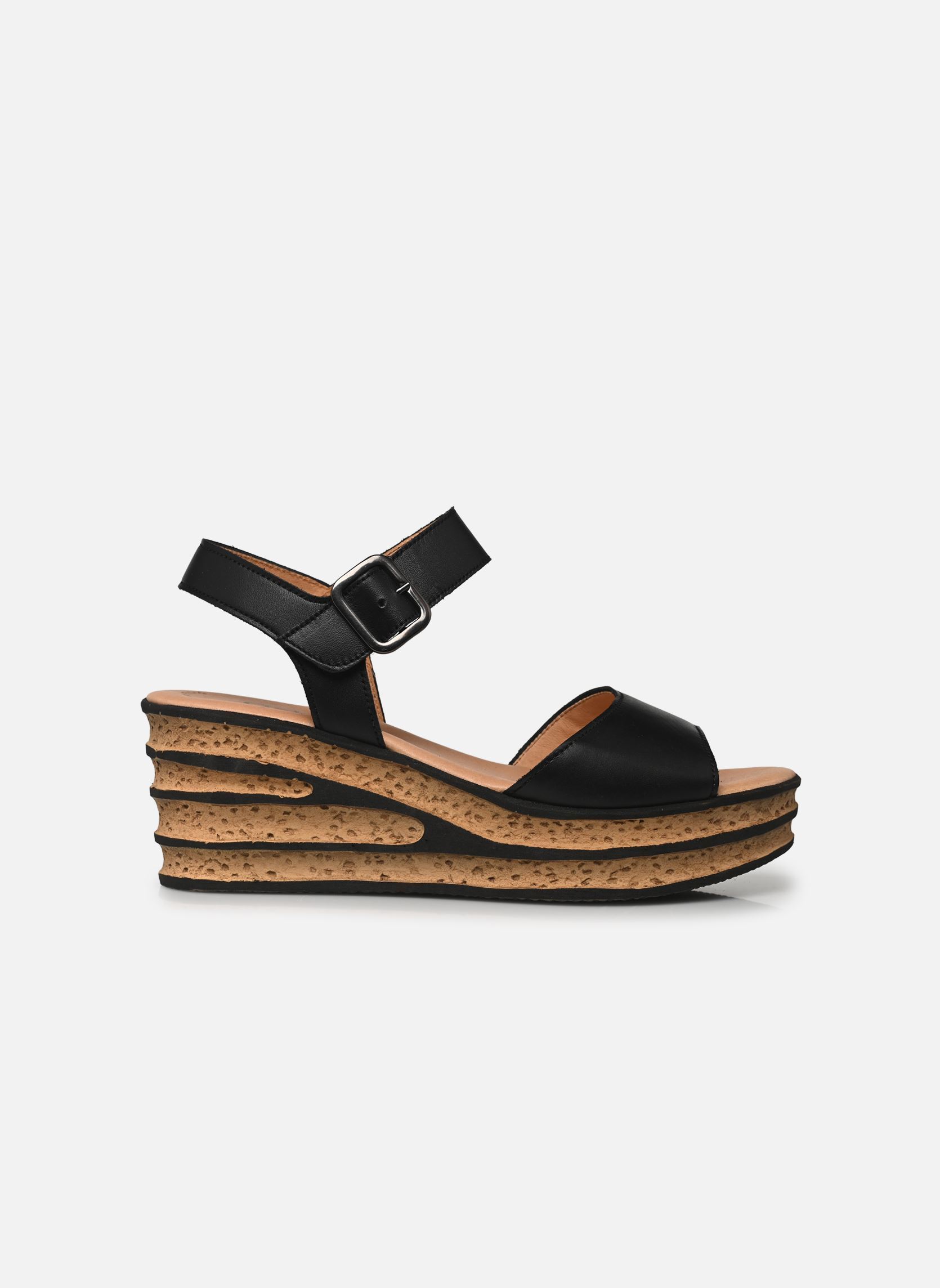 Sandalen met sleehak en plateau 64.651 dames zwart Gabor Sandalen met sleehak en plateau 64.651 dames zwart SCHWARZ