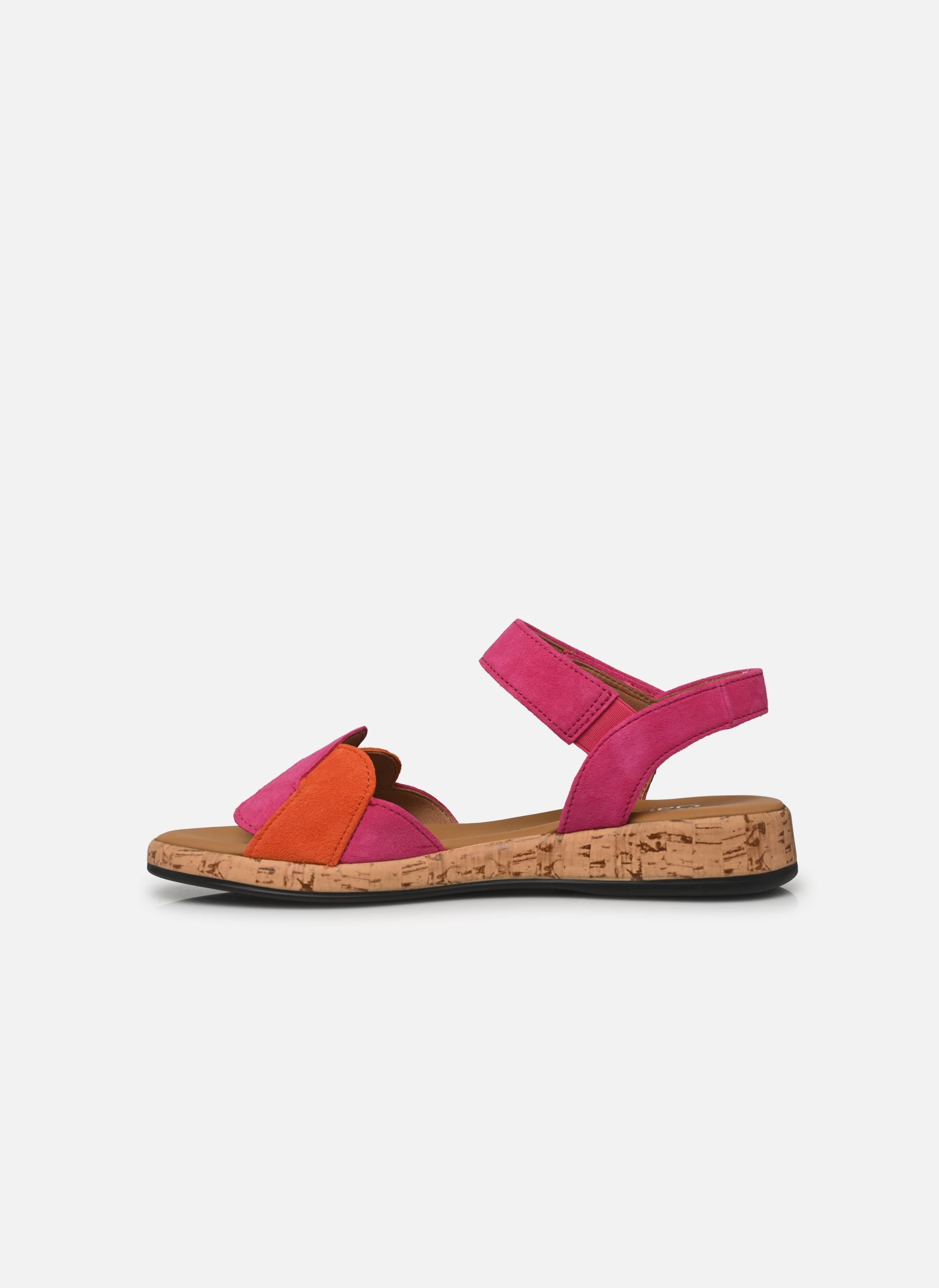 Sandalen met sleehak en plateau 62.735 dames roze Gabor Sandalen met sleehak en plateau 62.735 dames roze PINK/MANDARINE