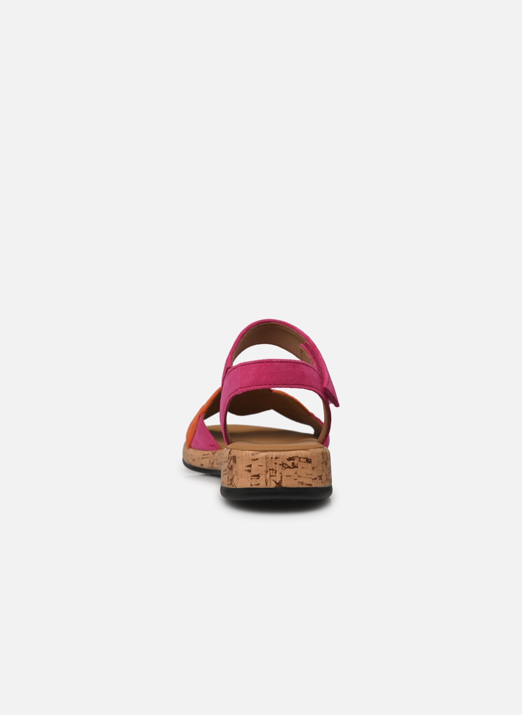 Sandalen met sleehak en plateau 62.735 dames roze Gabor Sandalen met sleehak en plateau 62.735 dames roze PINK/MANDARINE