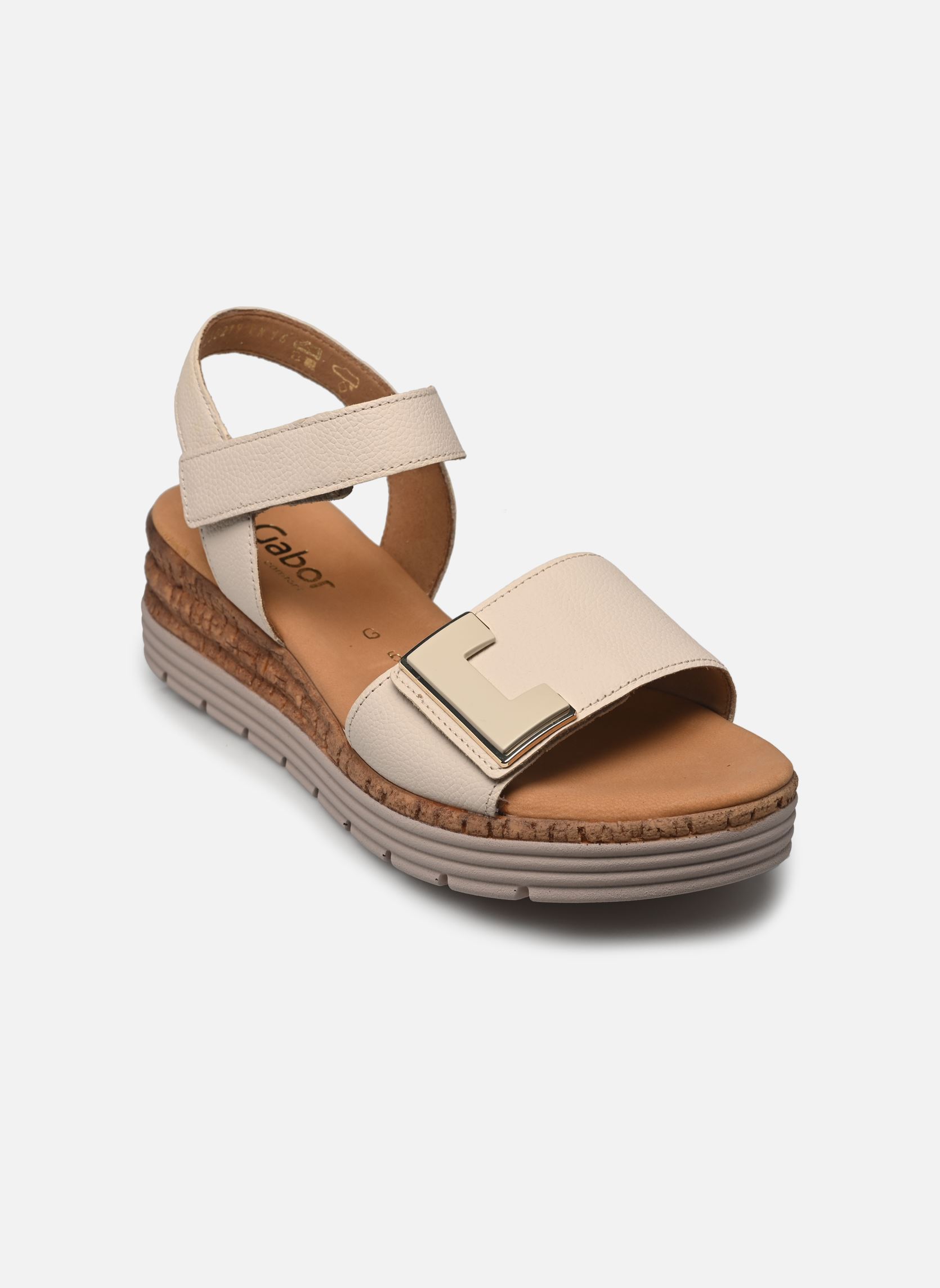 Keil- und Plateausandalen 62.700 damen weiß Gabor Keil- und Plateausandalen 62.700 damen weiß CREME