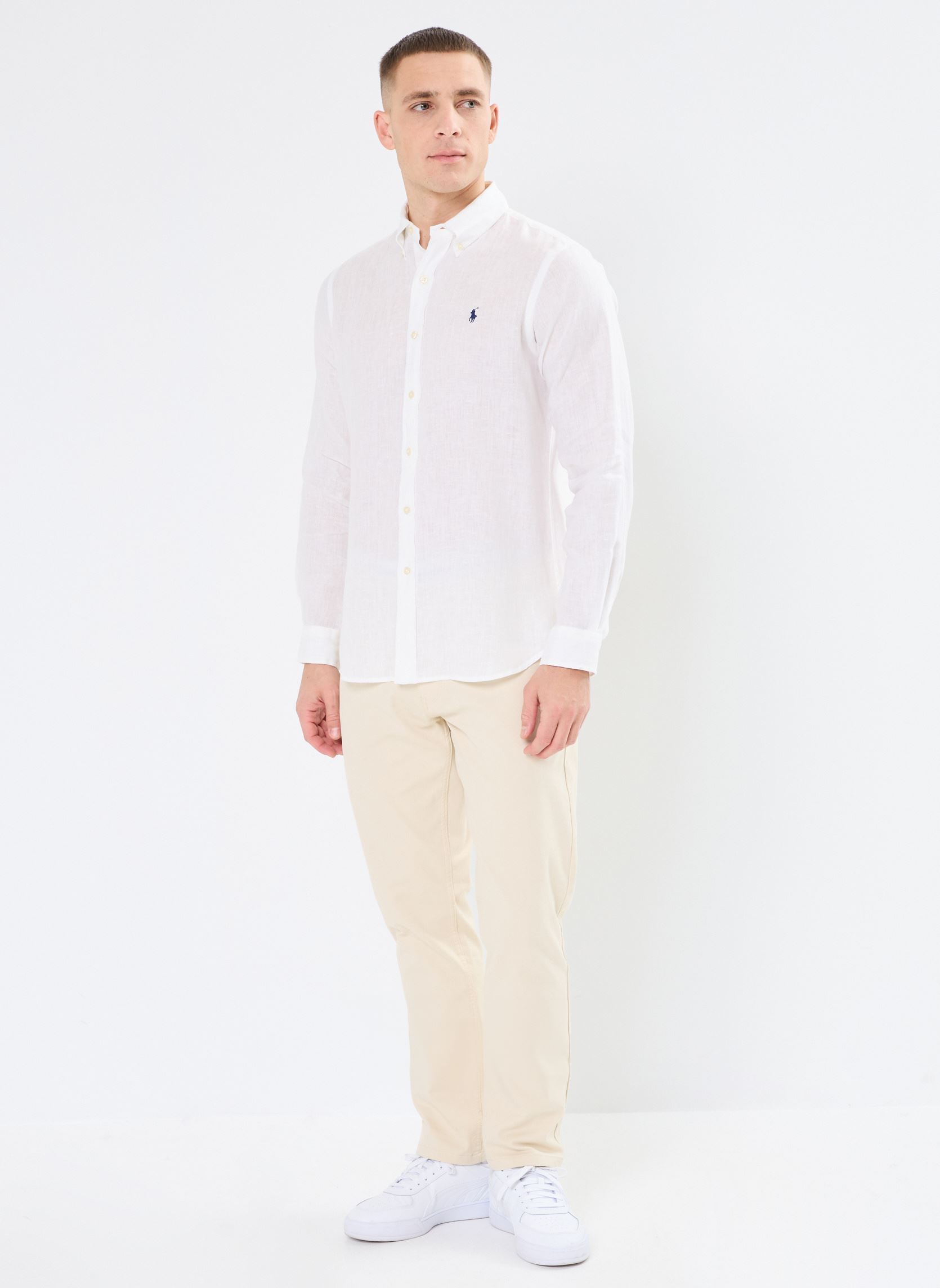 Chemises Cubdppcs-Long Sleeve-Sport Shirt 7109662 homme blanc Polo Ralph Lauren Chemises Cubdppcs-Long Sleeve-Sport Shirt 7109662 homme blanc CERAMIC WHITE