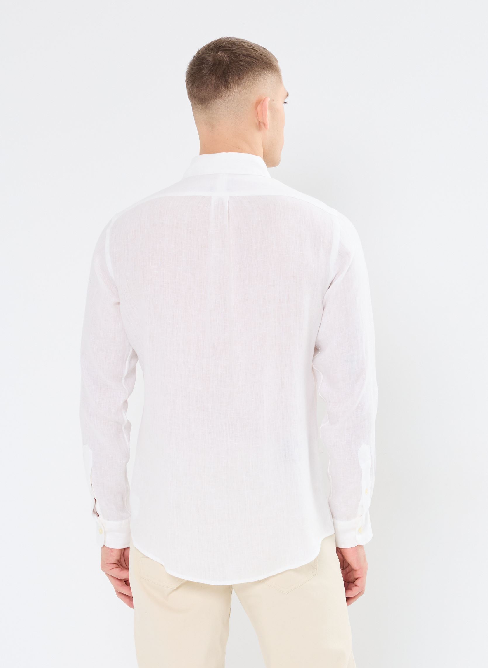 Chemises Cubdppcs-Long Sleeve-Sport Shirt 7109662 homme blanc Polo Ralph Lauren Chemises Cubdppcs-Long Sleeve-Sport Shirt 7109662 homme blanc CERAMIC WHITE