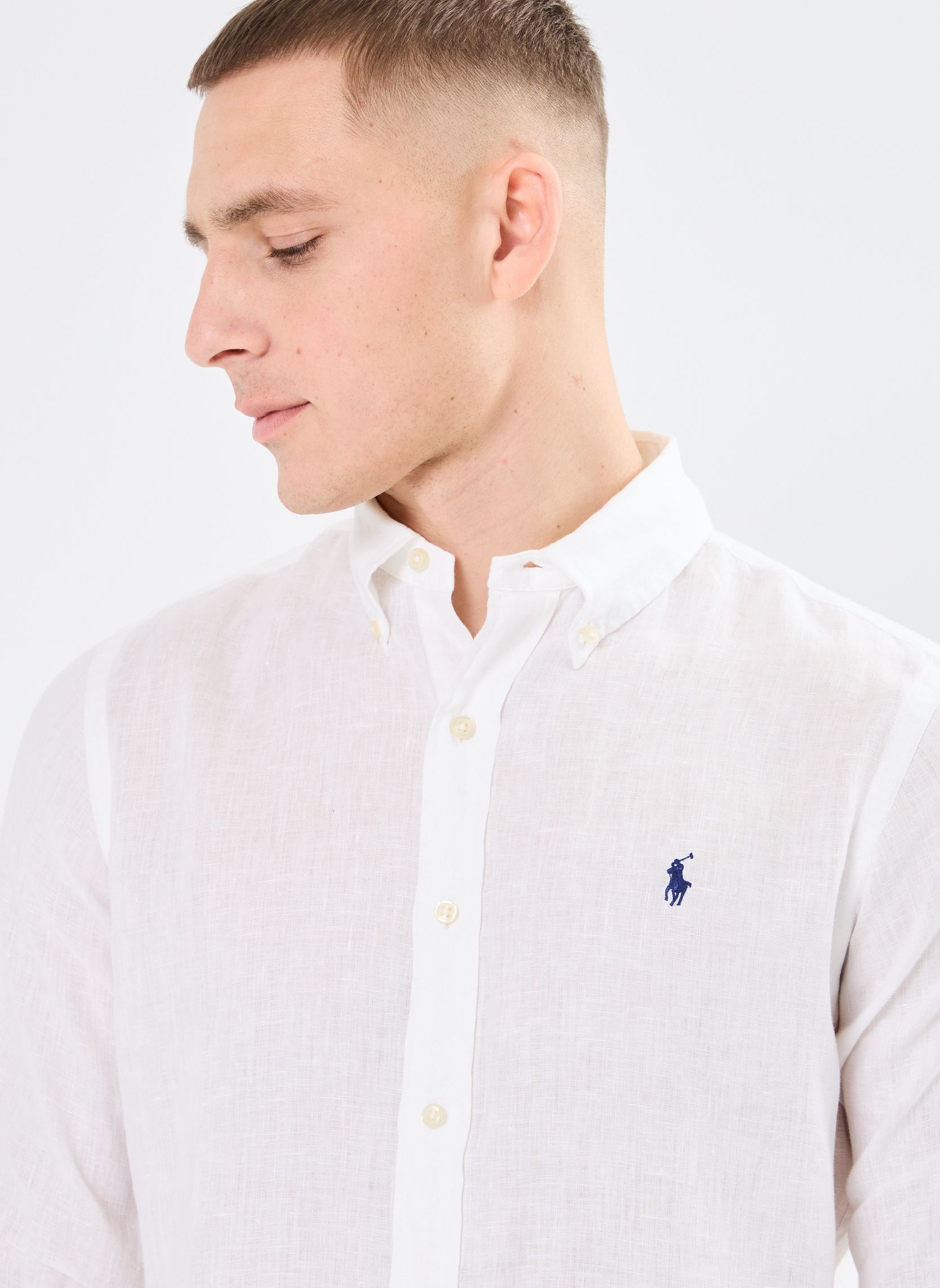 Chemises Cubdppcs-Long Sleeve-Sport Shirt 7109662 homme blanc Polo Ralph Lauren Chemises Cubdppcs-Long Sleeve-Sport Shirt 7109662 homme blanc CERAMIC WHITE