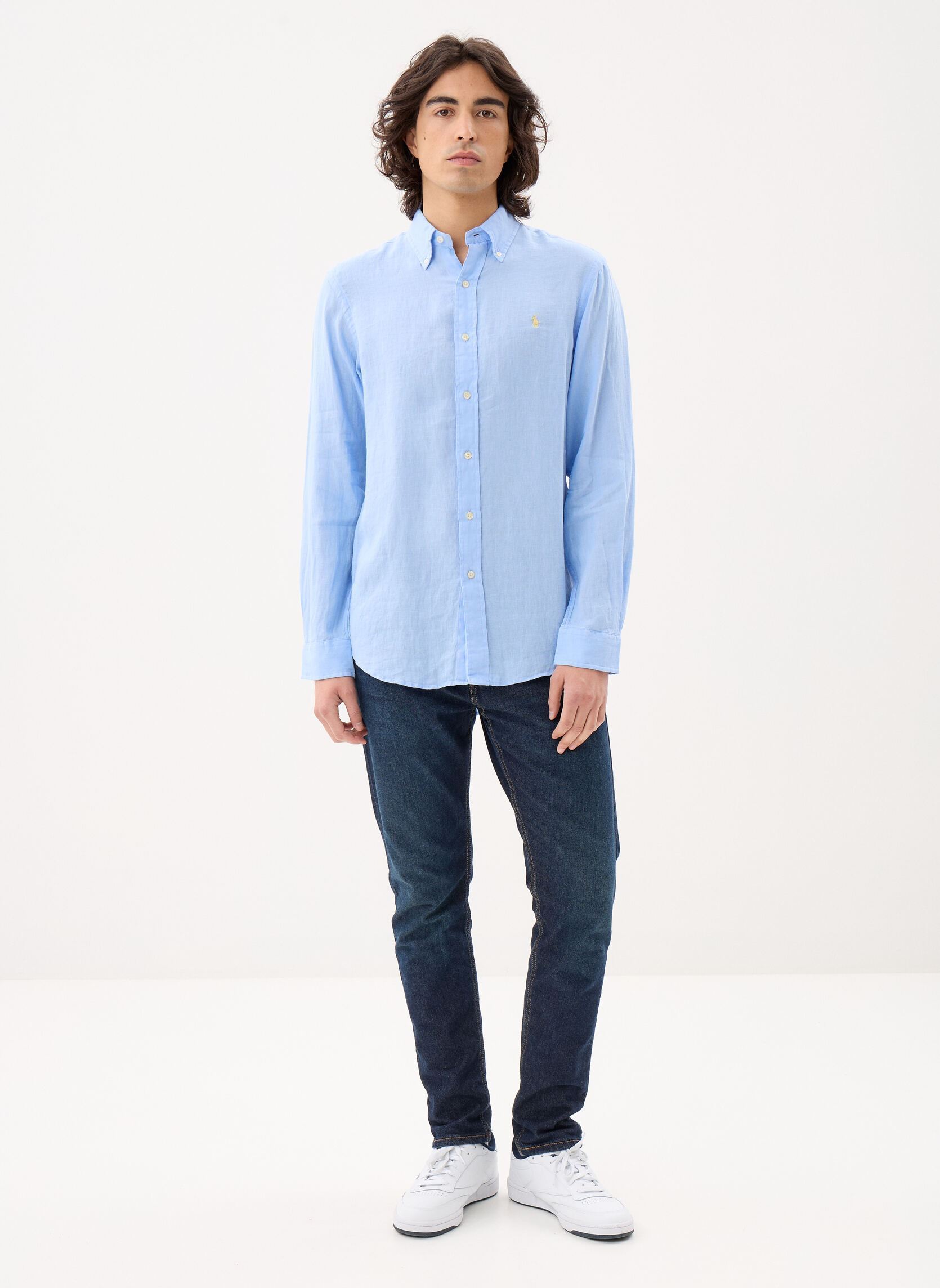 Chemises Cubdppcs-Long Sleeve-Sport Shirt 7109662 homme bleu Polo Ralph Lauren Chemises Cubdppcs-Long Sleeve-Sport Shirt 7109662 homme bleu Austin Blue