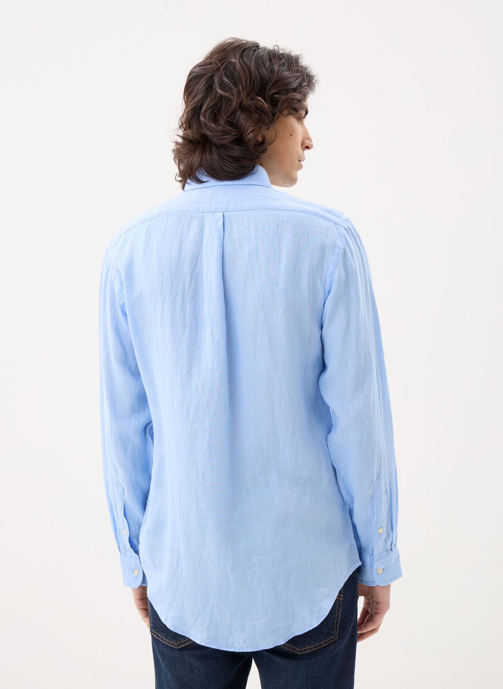 Chemises Cubdppcs-Long Sleeve-Sport Shirt 7109662 homme bleu Polo Ralph Lauren Chemises Cubdppcs-Long Sleeve-Sport Shirt 7109662 homme bleu Austin Blue