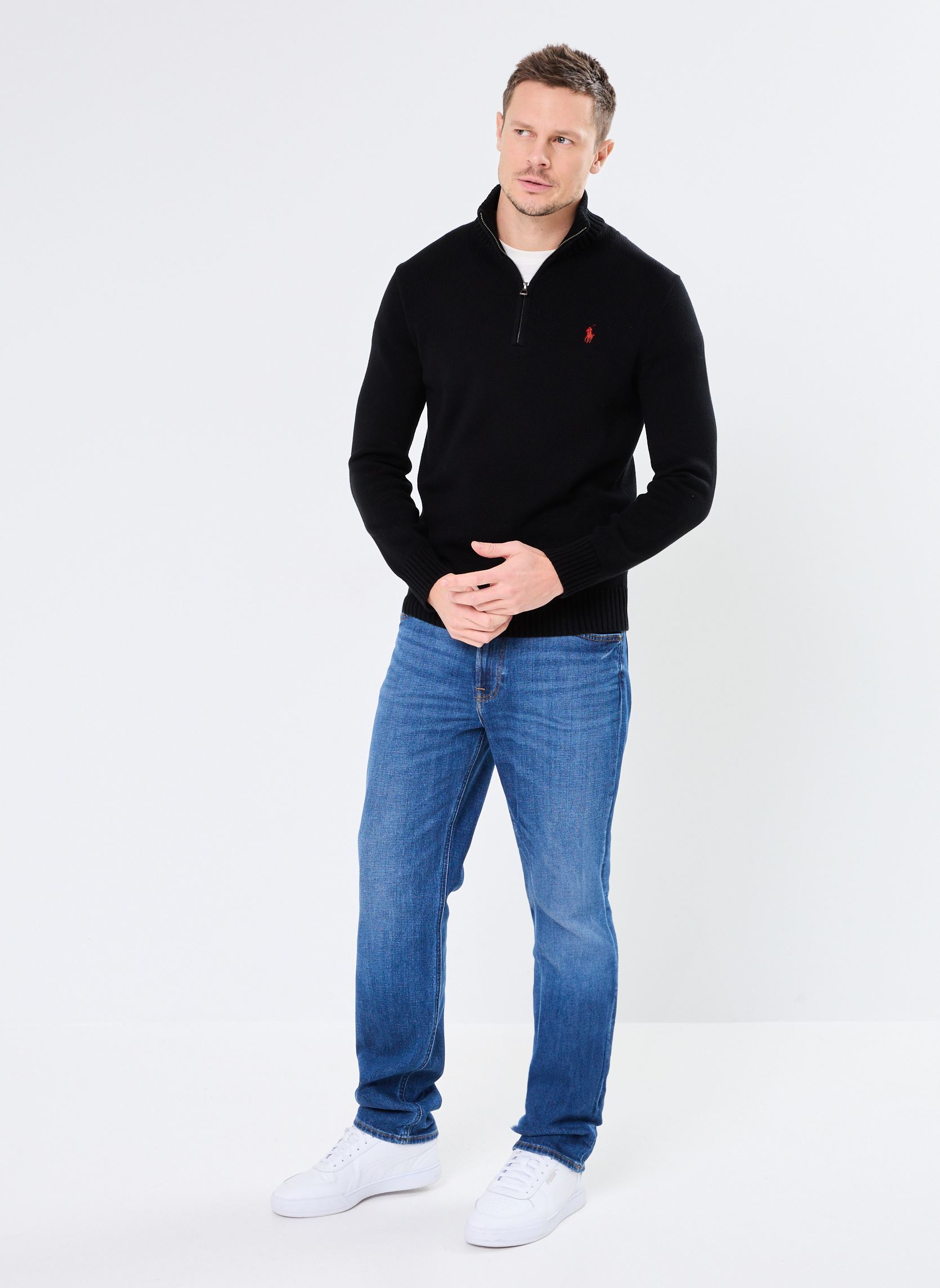 Pulls Lshzpp7Gg-Long Sleeve-Pullover 710859939 homme noir Polo Ralph Lauren Pulls Lshzpp7Gg-Long Sleeve-Pullover 710859939 homme noir POLO BLACK