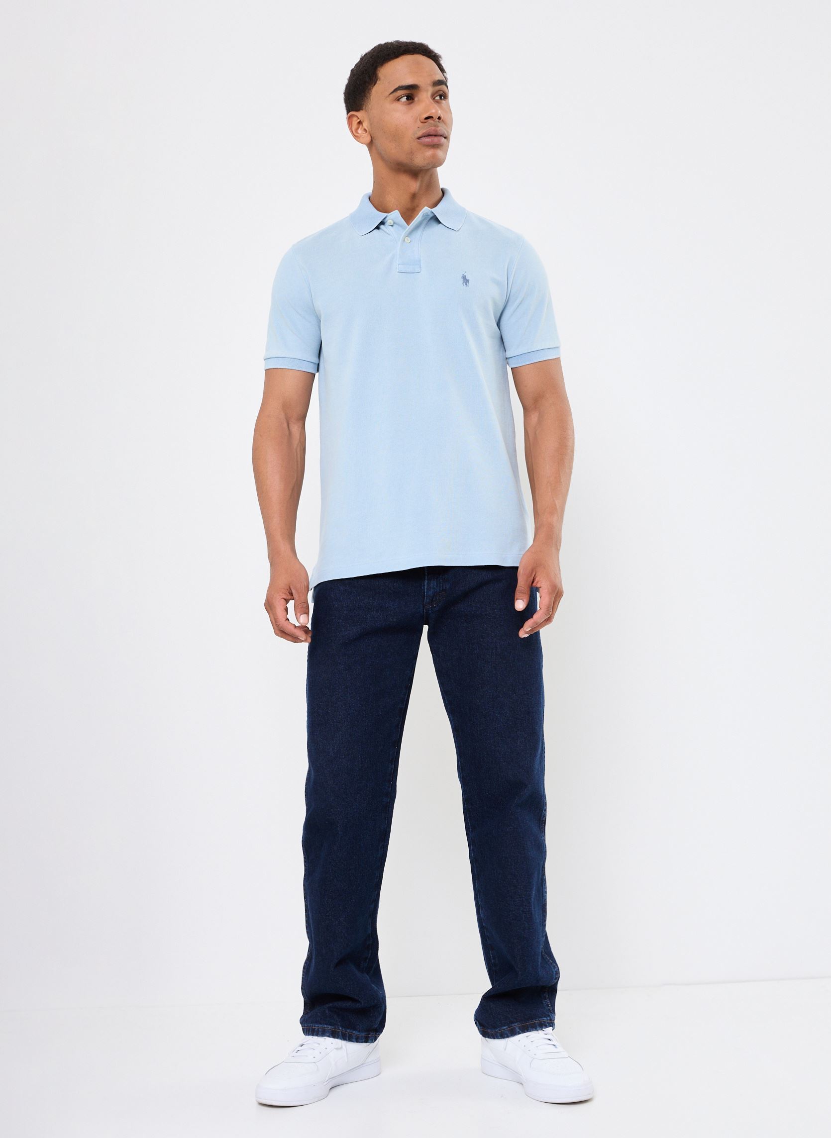 Polo a maniche corte Sskccmslm1-Short Sleeve-Polo Shirt 71097 uomo blu Polo Ralph Lauren Polo a maniche corte Sskccmslm1-Short Sleeve-Polo Shirt 71097 uomo blu LIGHT INDIGO/C7565