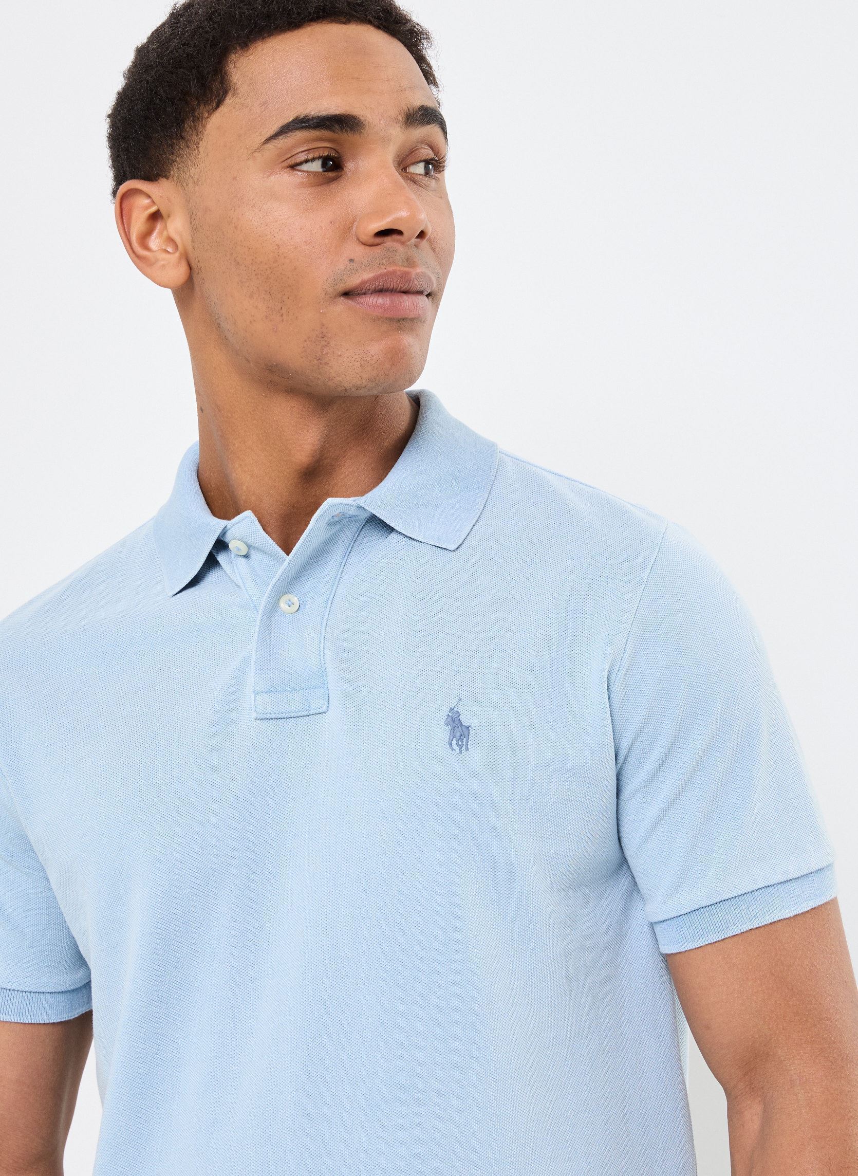 Polo a maniche corte Sskccmslm1-Short Sleeve-Polo Shirt 71097 uomo blu Polo Ralph Lauren Polo a maniche corte Sskccmslm1-Short Sleeve-Polo Shirt 71097 uomo blu LIGHT INDIGO/C7565