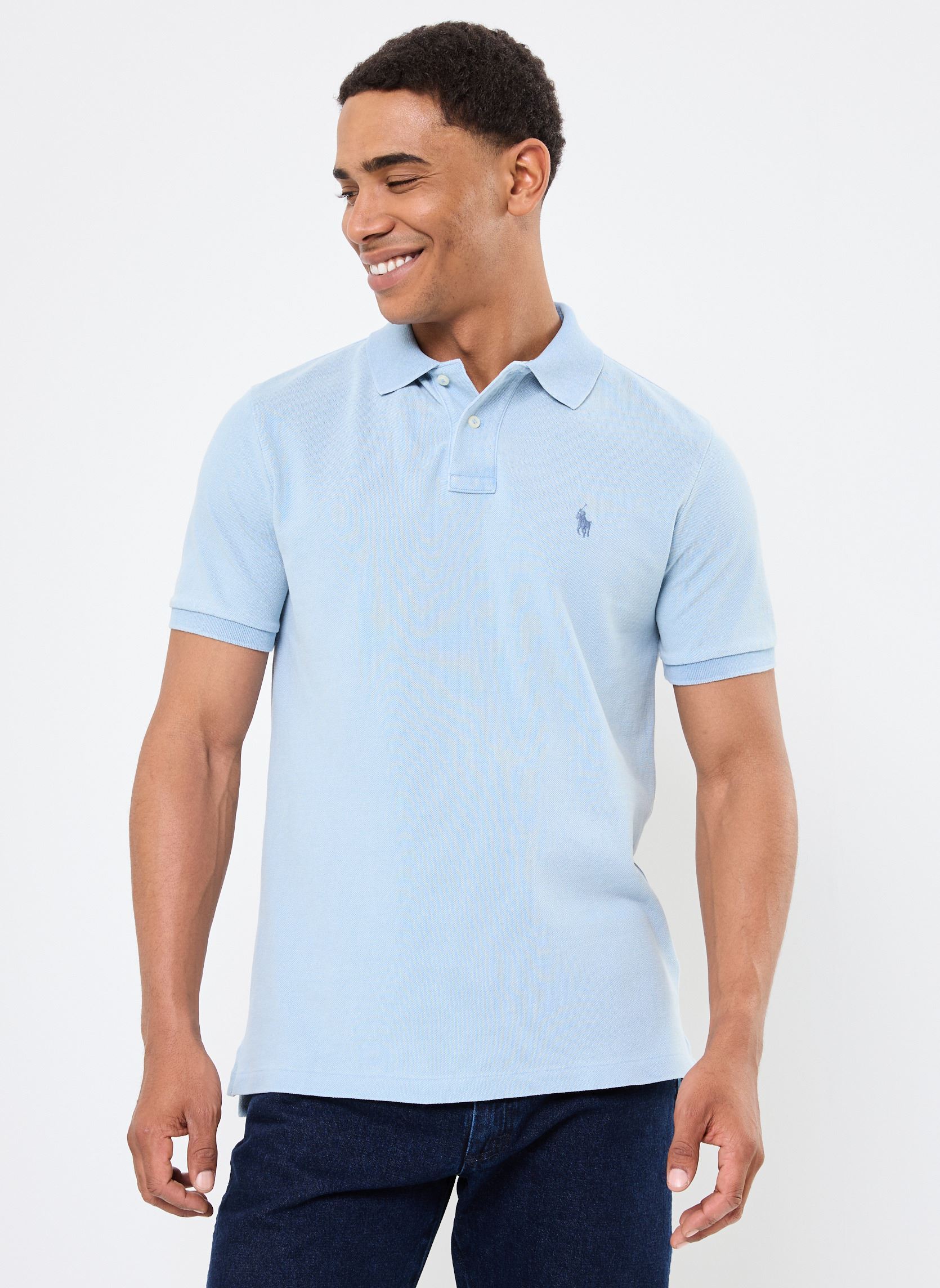 Polo Polo Ralph Lauren POLO COUPE DROITE EN COTON BASIC MESH EU - vue 2