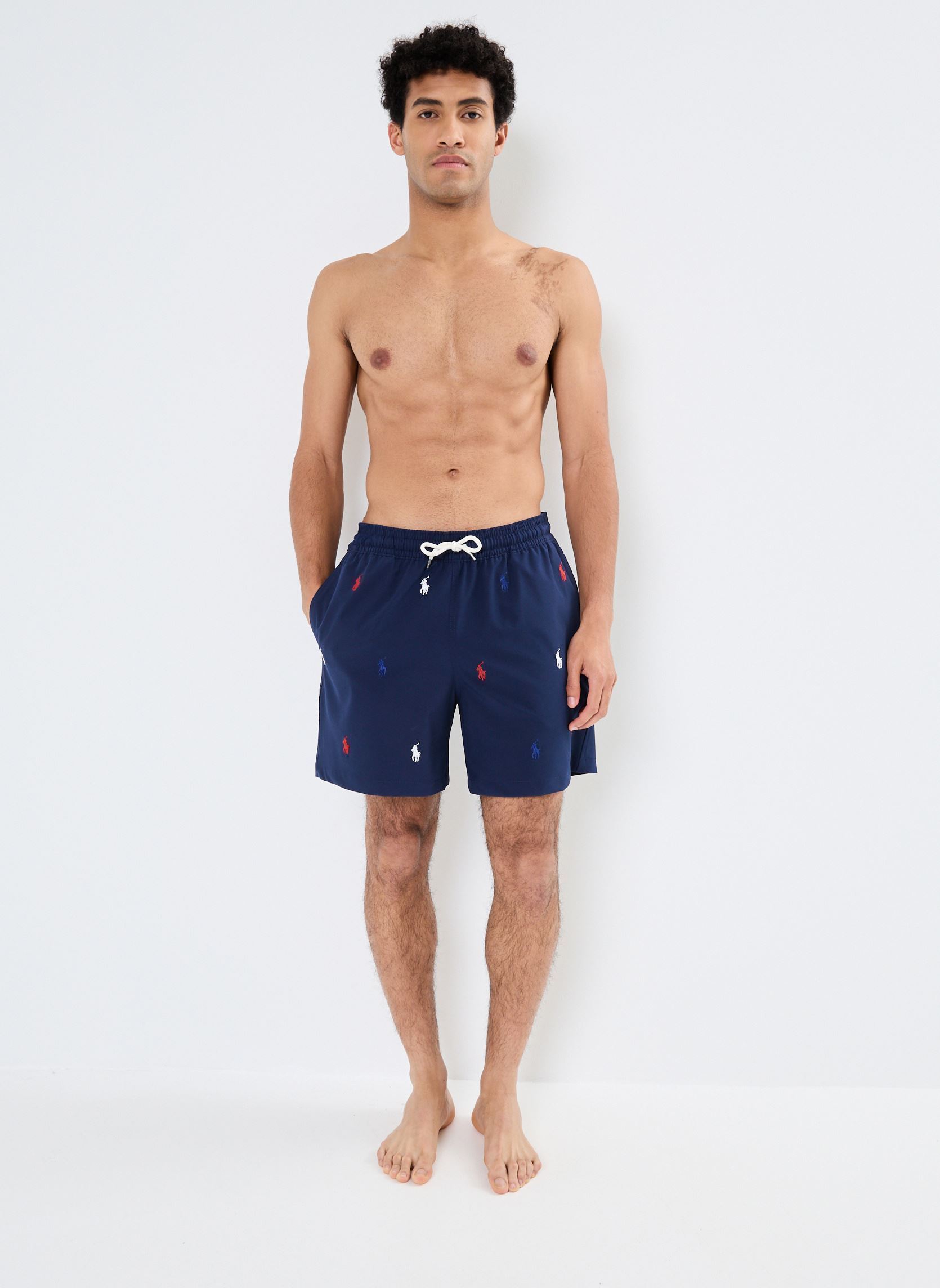Shorts Traveler-Mid-Trunk 710957786 homme bleu Polo Ralph Lauren Shorts Traveler-Mid-Trunk 710957786 homme bleu NEWPORT NAVY W/AOE PP