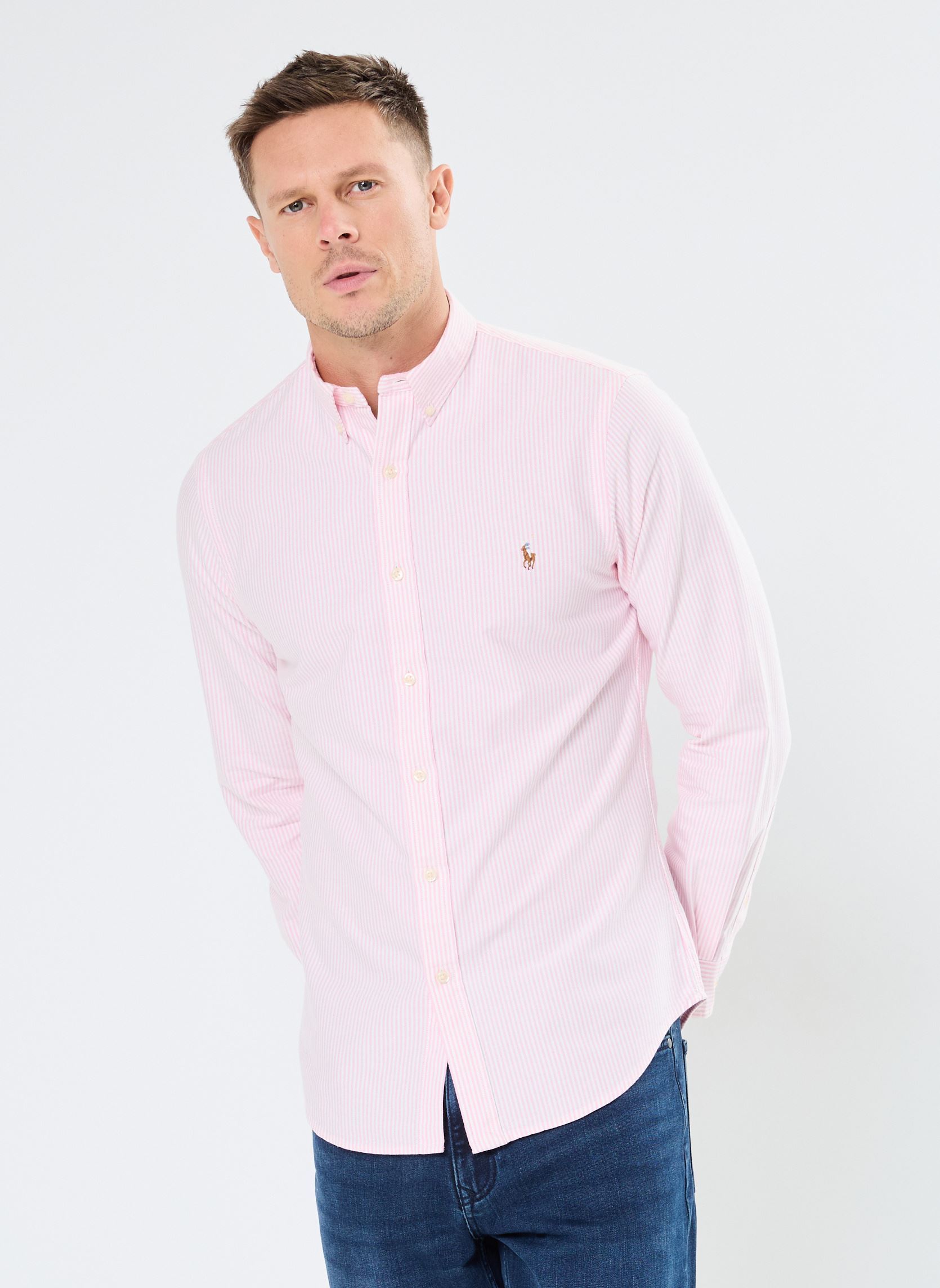 Chemise Ralph Lauren Rose Femme Taille S - Coton Manches Longues - Occasion Très Bon état
