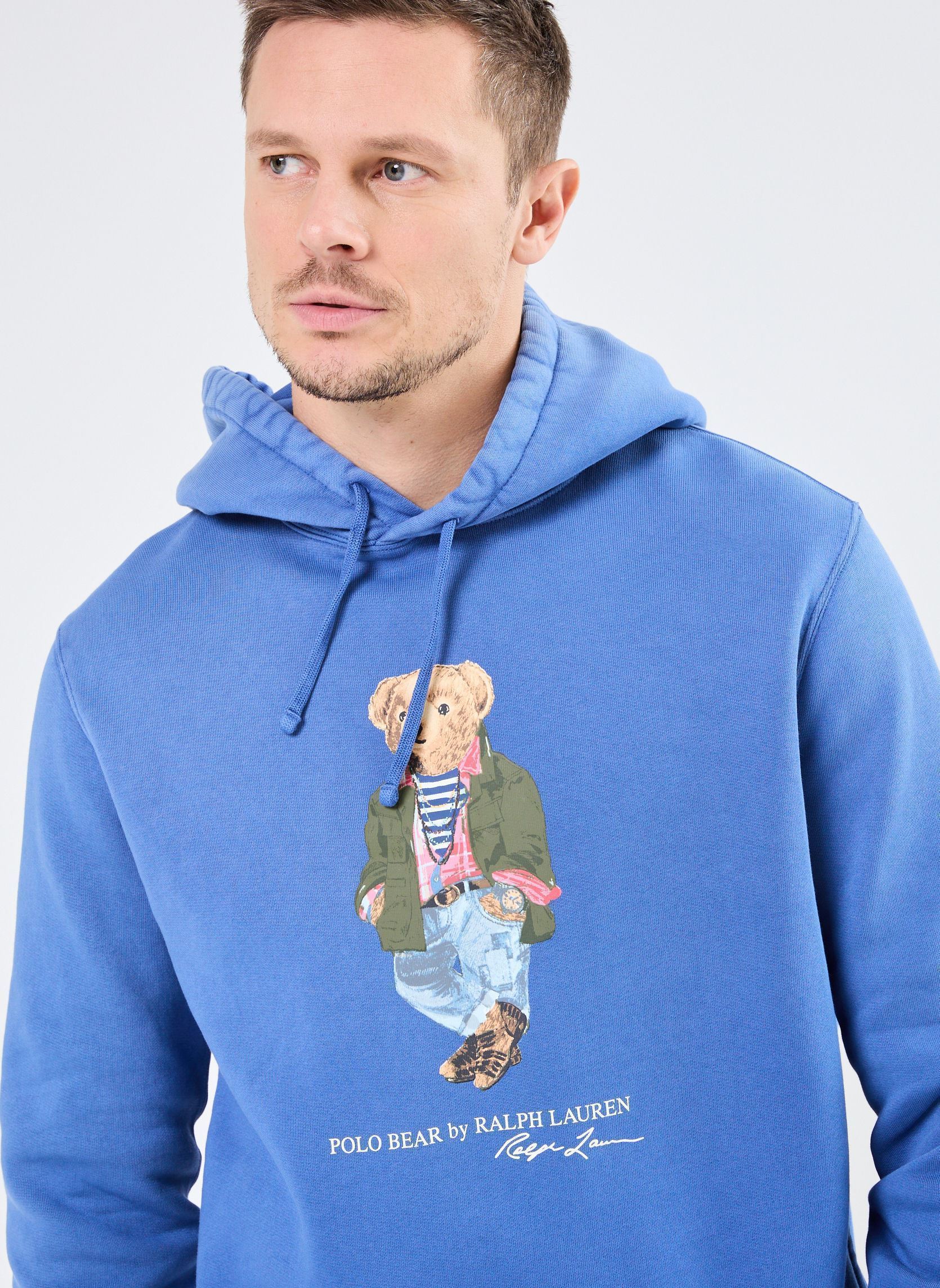 Kapuzenpullover Pohoodm33-Long Sleeve-Sweatshirt 7109581 herren blau Polo Ralph Lauren Kapuzenpullover Pohoodm33-Long Sleeve-Sweatshirt 7109581 herren blau CR24 NW IRIS BLU SW EXPLR BEAR