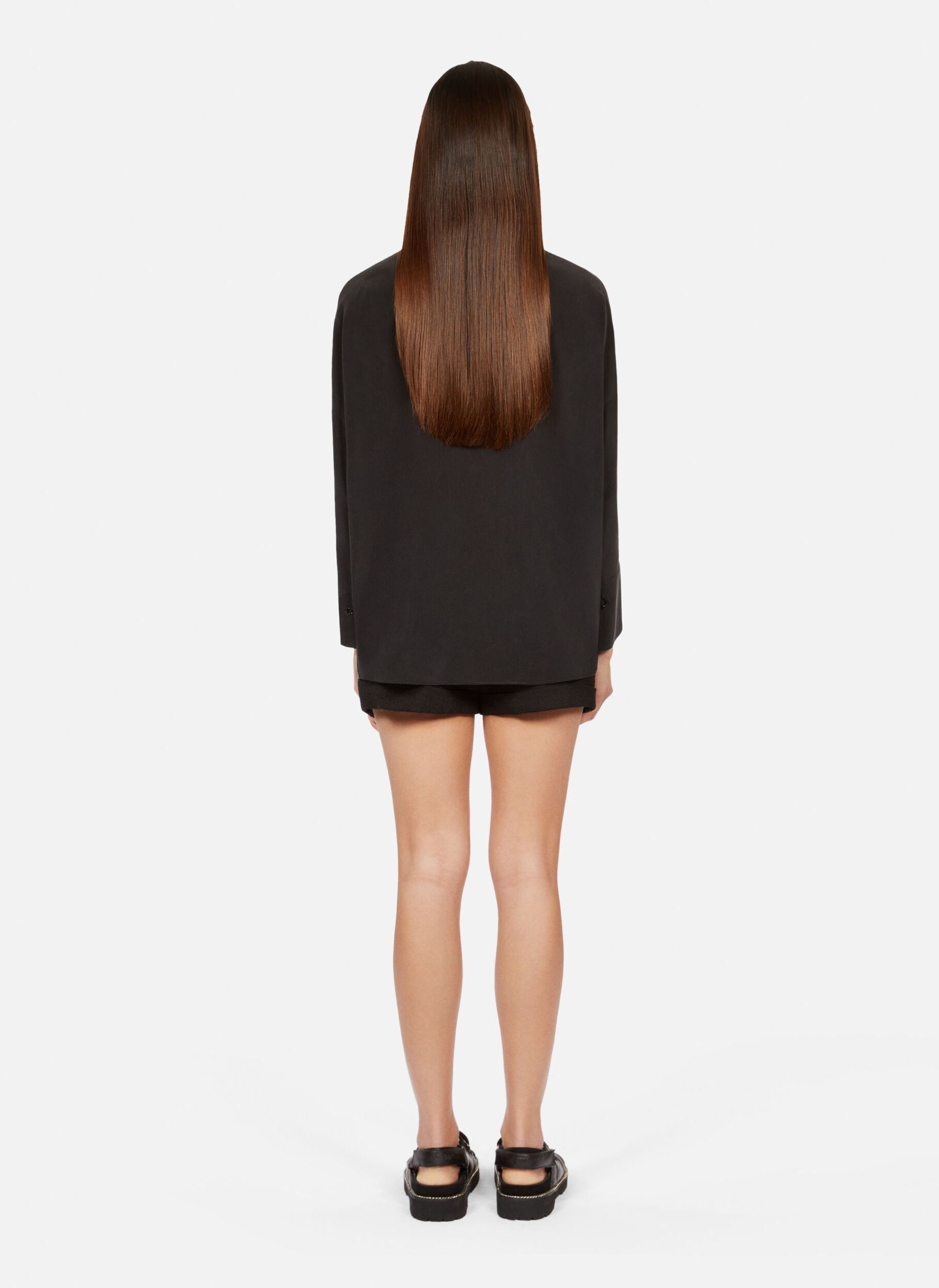 Chemises manches longues FCCL28050K femme noir The Kooples Chemises manches longues FCCL28050K femme noir BLA01