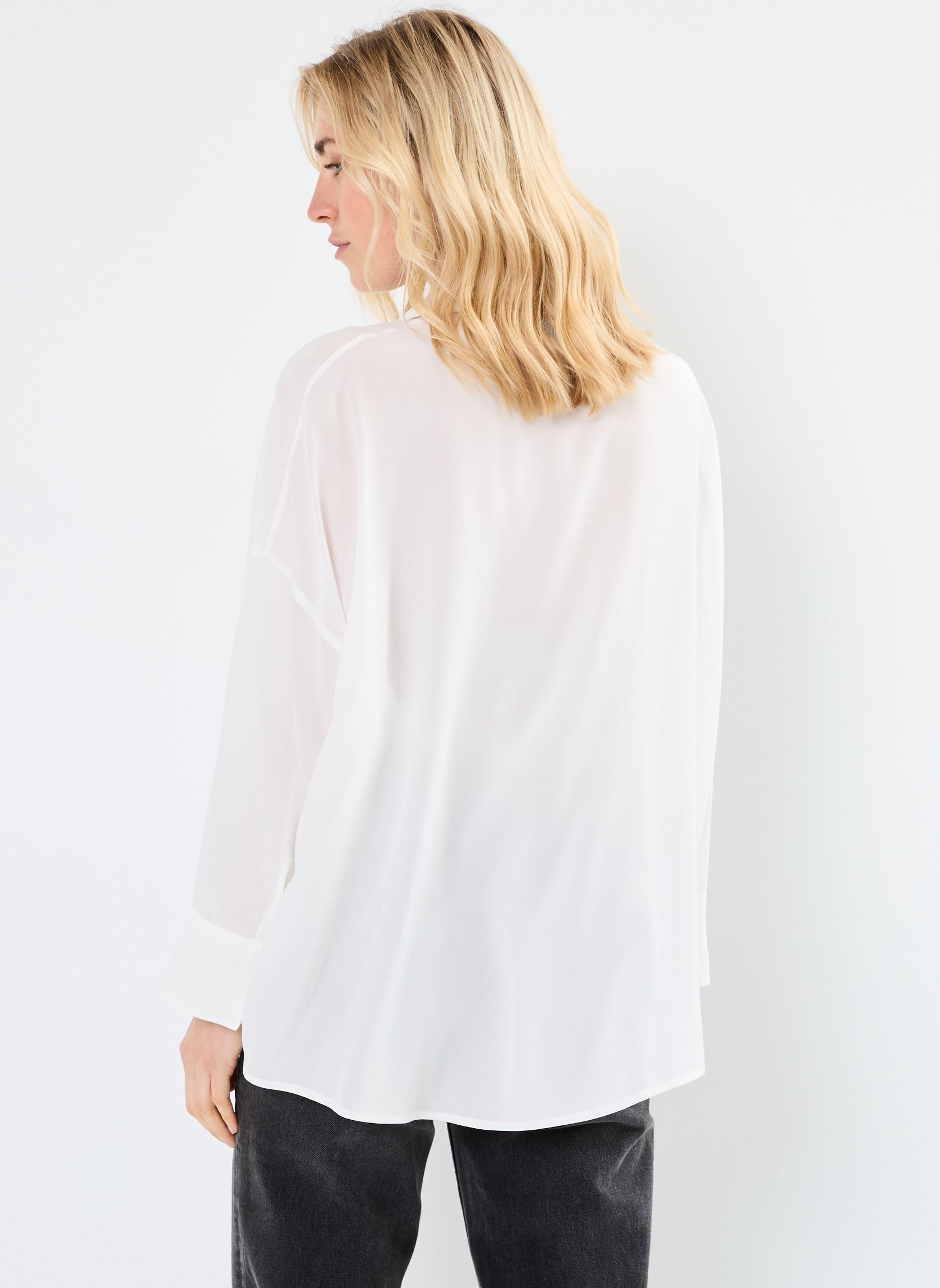 Chemises manches longues FCCL28050K femme blanc The Kooples Chemises manches longues FCCL28050K femme blanc WHI01