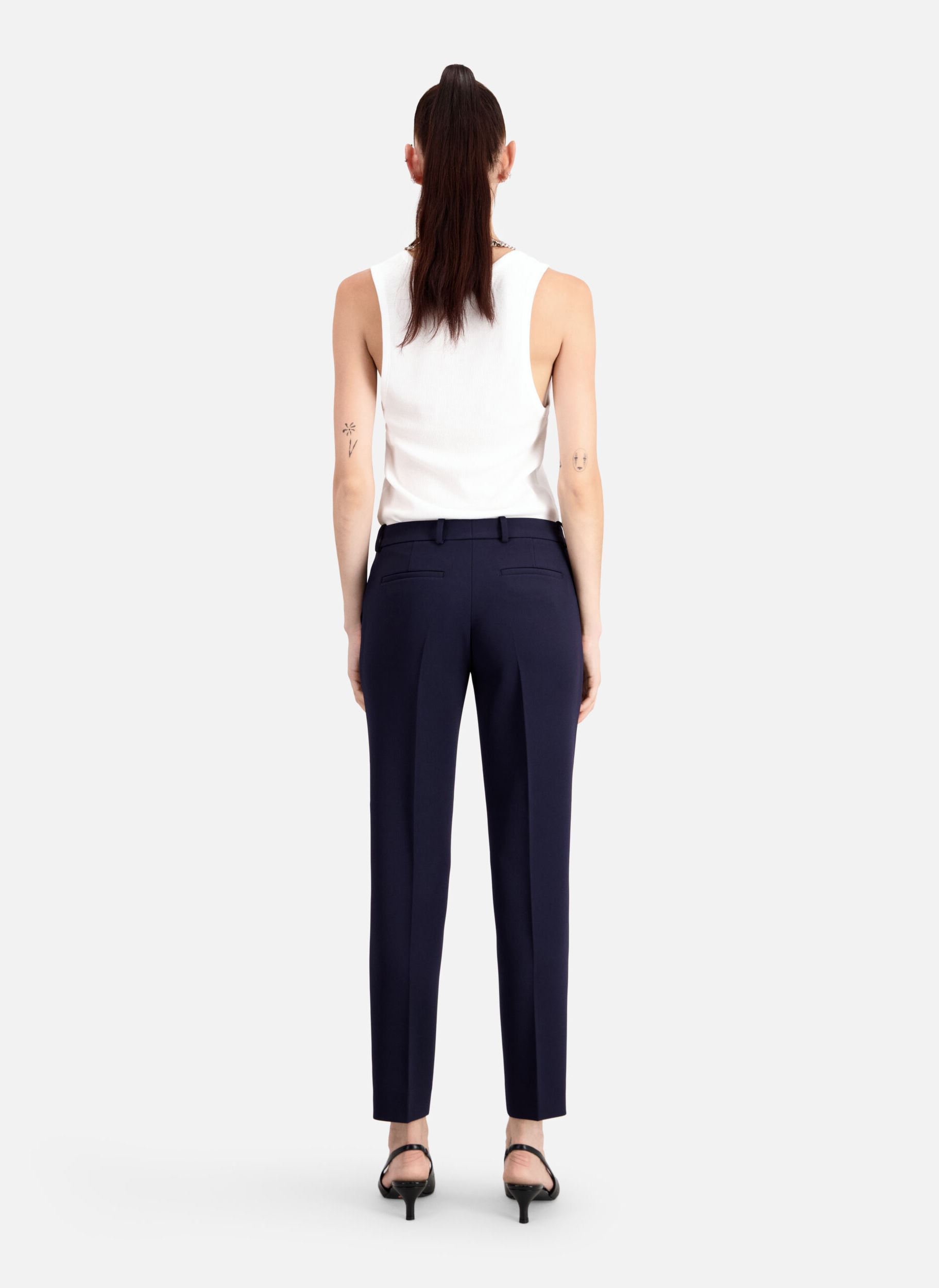 Kostuumbroeken FPAN25300K dames blauw The Kooples Kostuumbroeken FPAN25300K dames blauw NAV03