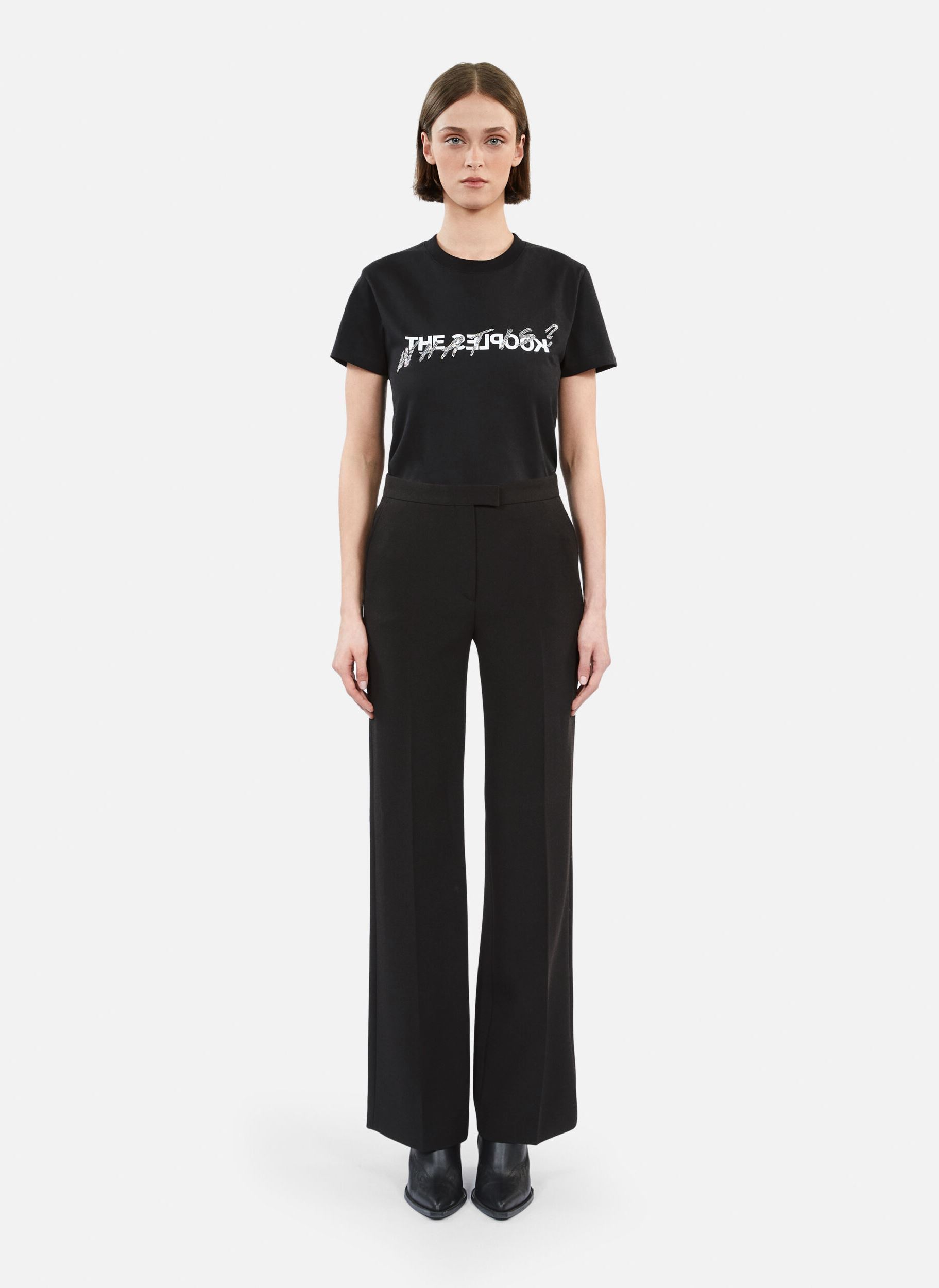 Anzughosen FPAN26068K damen schwarz The Kooples Anzughosen FPAN26068K damen schwarz BLA01