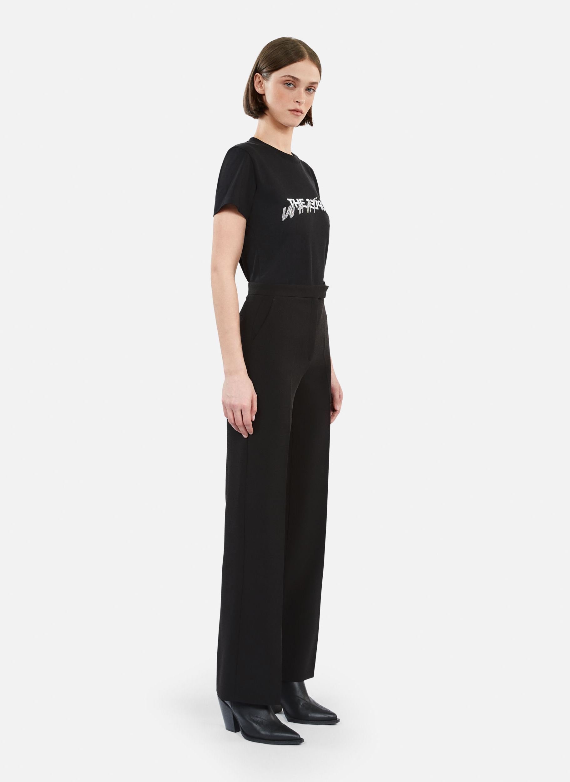 Anzughosen FPAN26068K damen schwarz The Kooples Anzughosen FPAN26068K damen schwarz BLA01