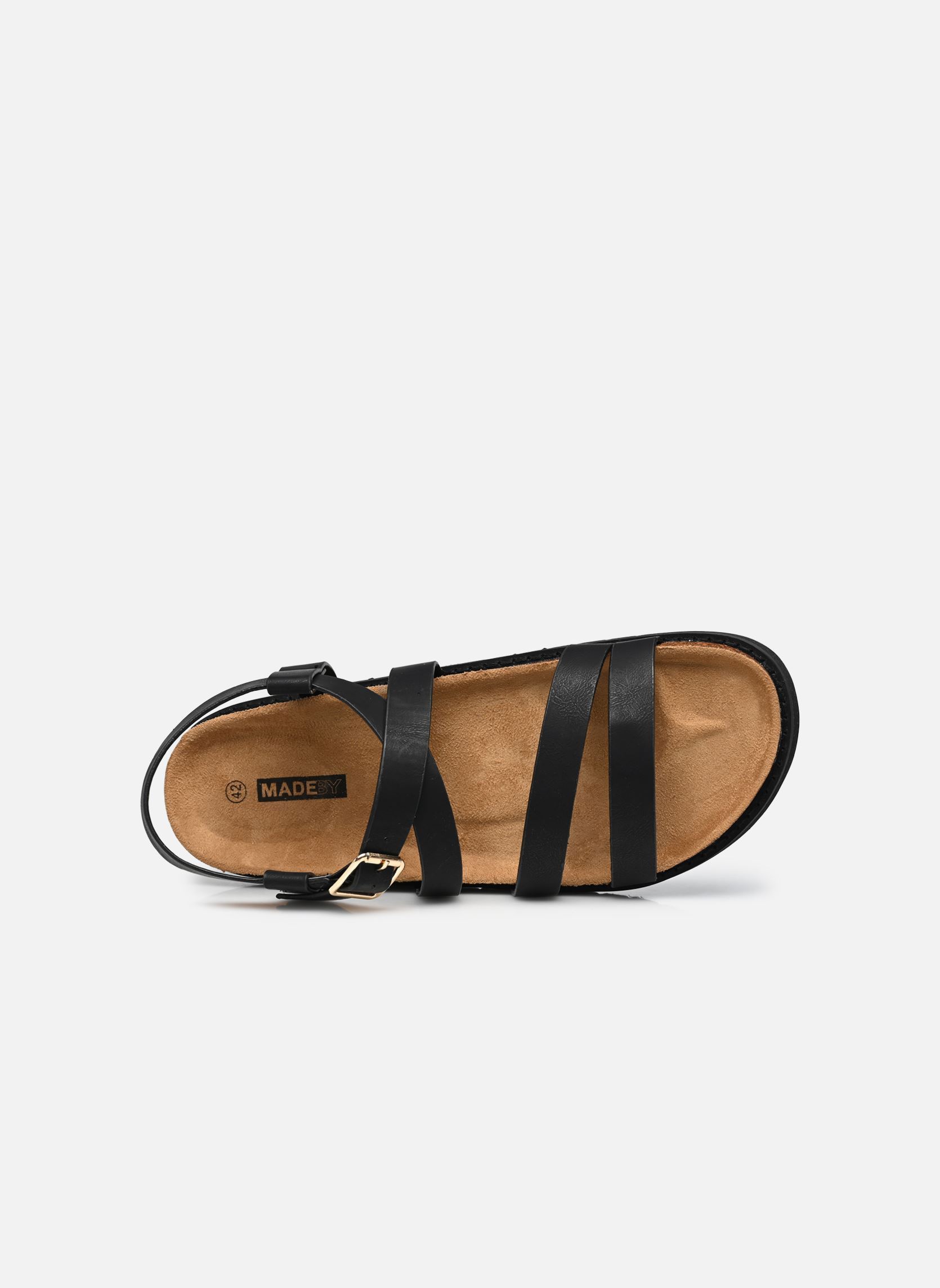 Platte sandalen Sandales FILOAT size + dames zwart MADE BY Platte sandalen Sandales FILOAT size + dames zwart Noir