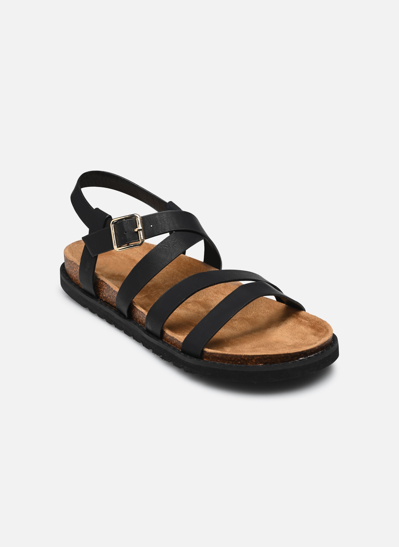 Platte sandalen Sandales FILOAT size + dames zwart MADE BY Platte sandalen Sandales FILOAT size + dames zwart Noir