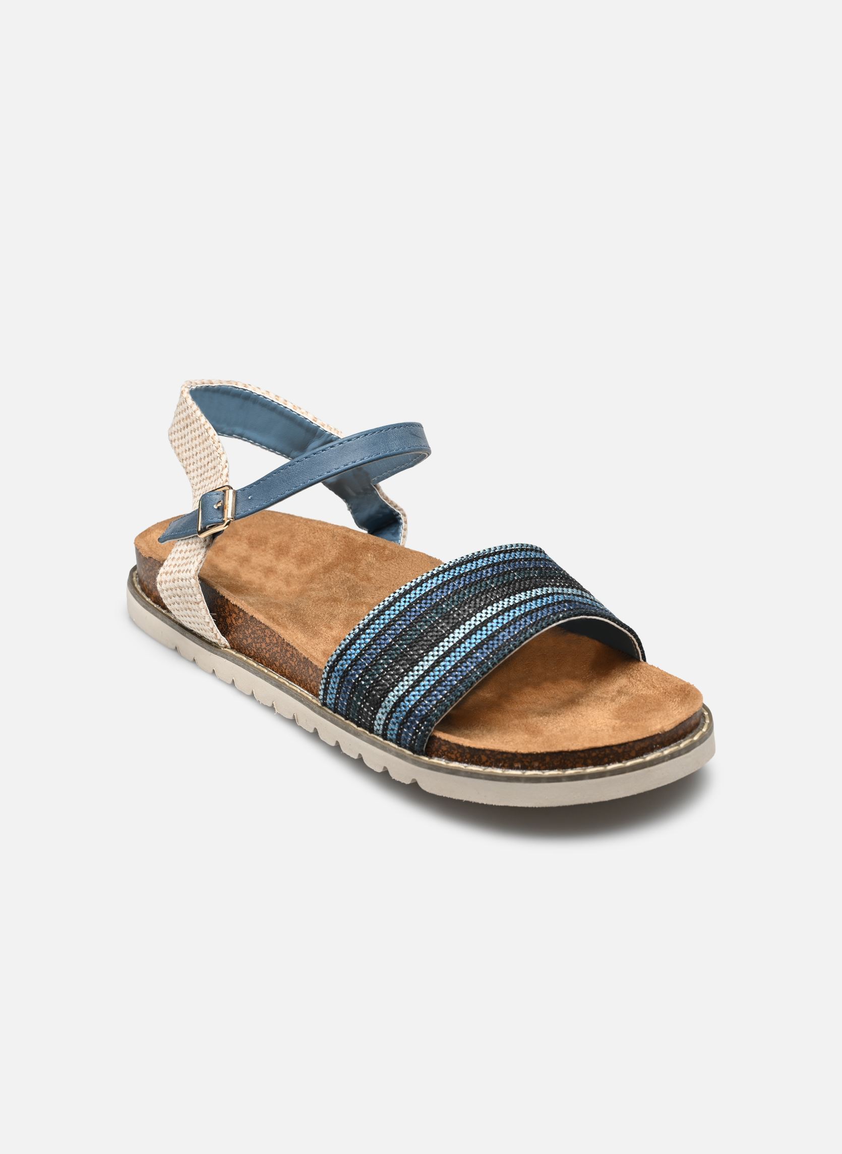 Platte sandalen Sandales FILONA size + dames blauw MADE BY Platte sandalen Sandales FILONA size + dames blauw BLUE
