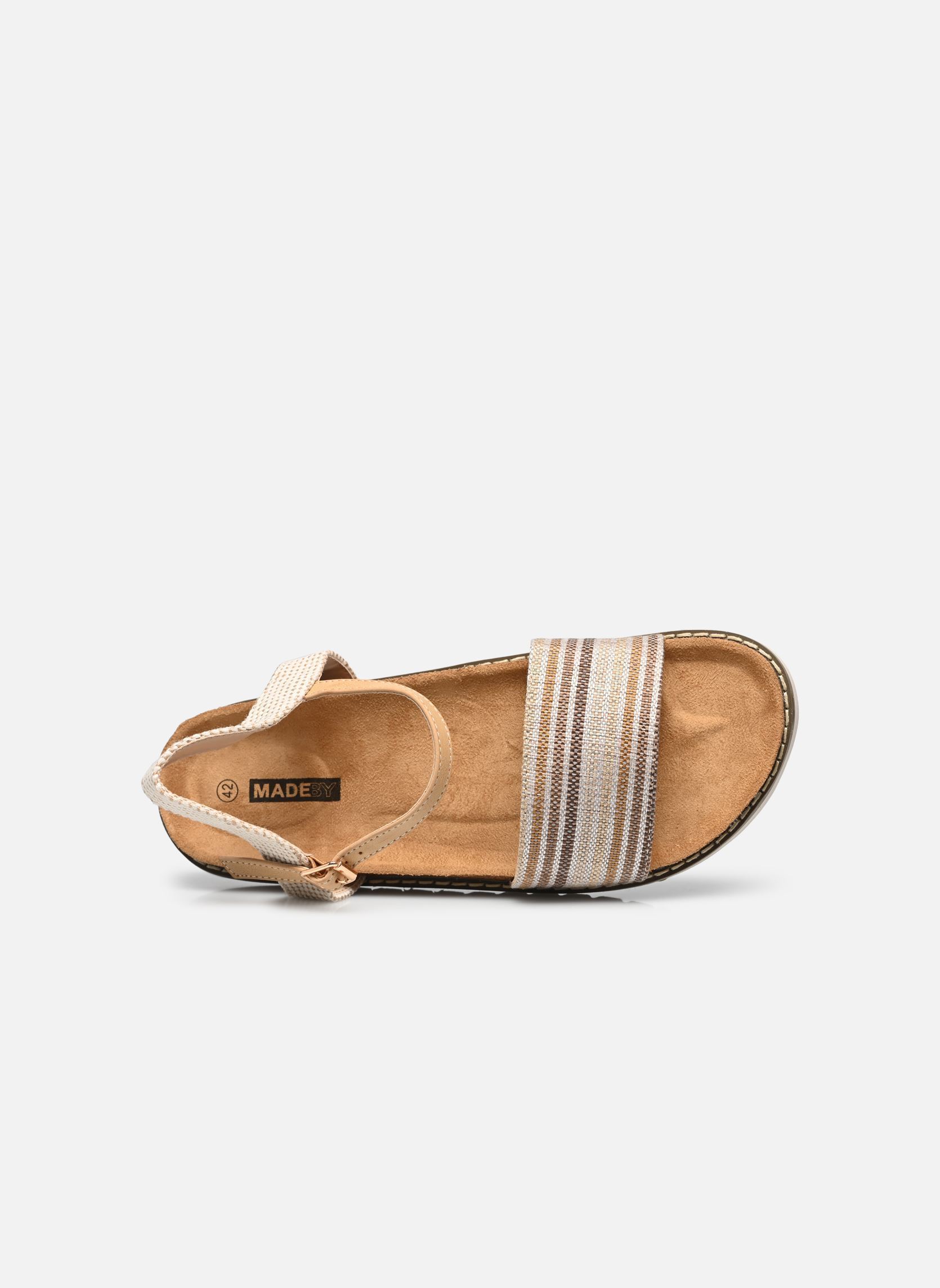 Sandales plates Sandales FILONA size + femme beige MADE BY Sandales plates Sandales FILONA size + femme beige Sand