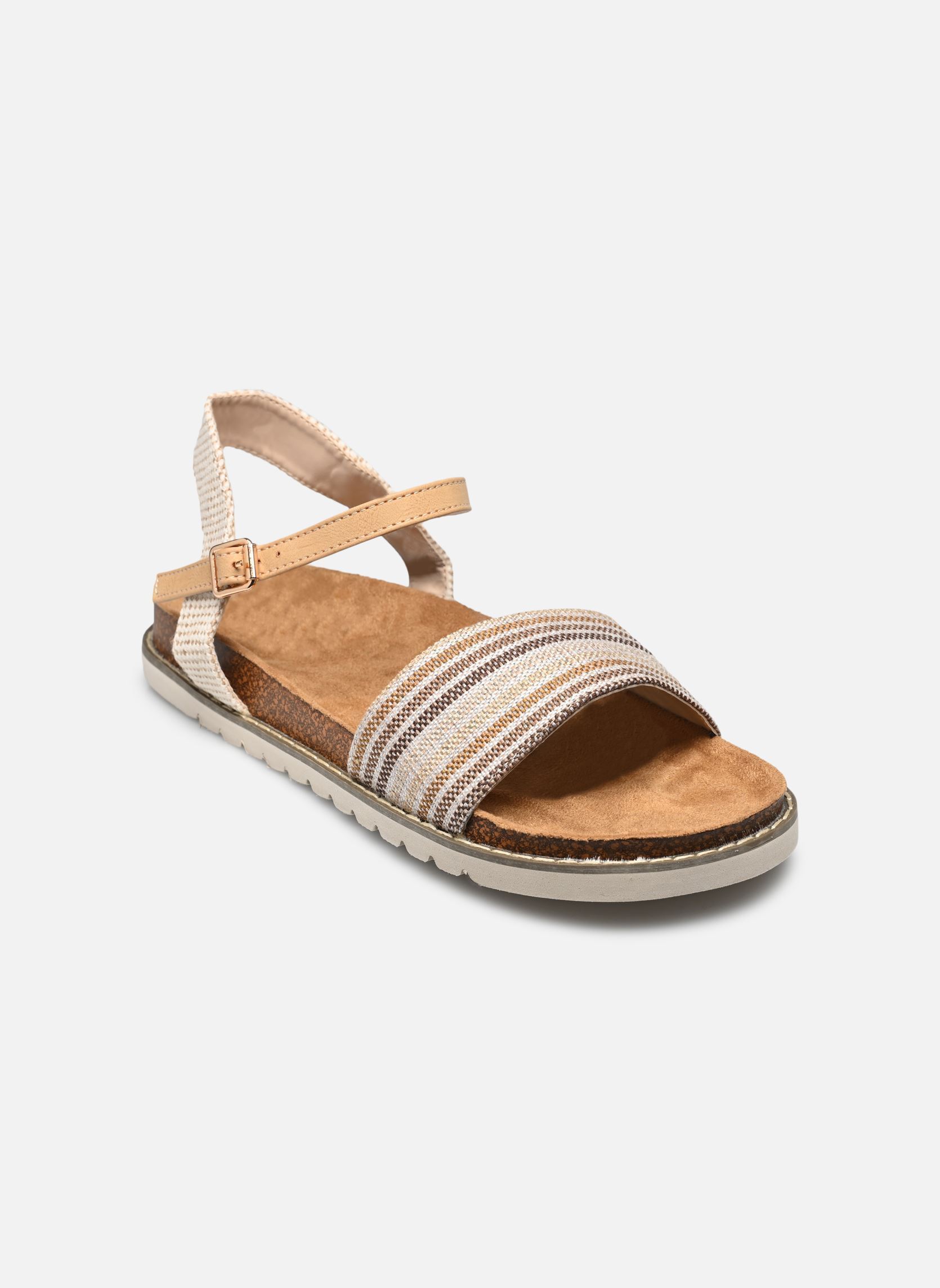 Sandales plates Sandales FILONA size + femme beige MADE BY Sandales plates Sandales FILONA size + femme beige Sand