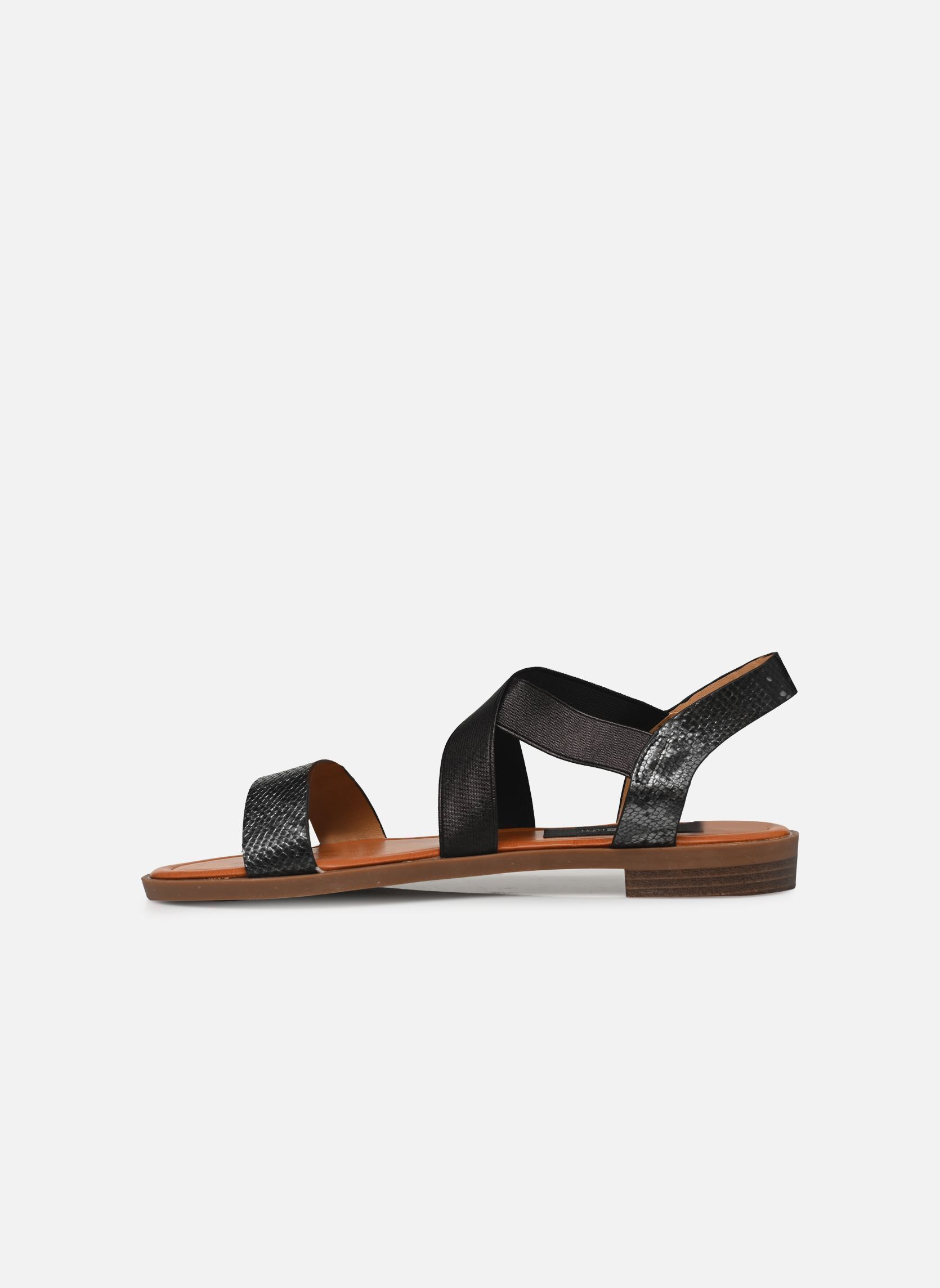 Sandales plates Sandales FISTIOUK Size + femme noir MADE BY Sandales plates Sandales FISTIOUK Size + femme noir Noir