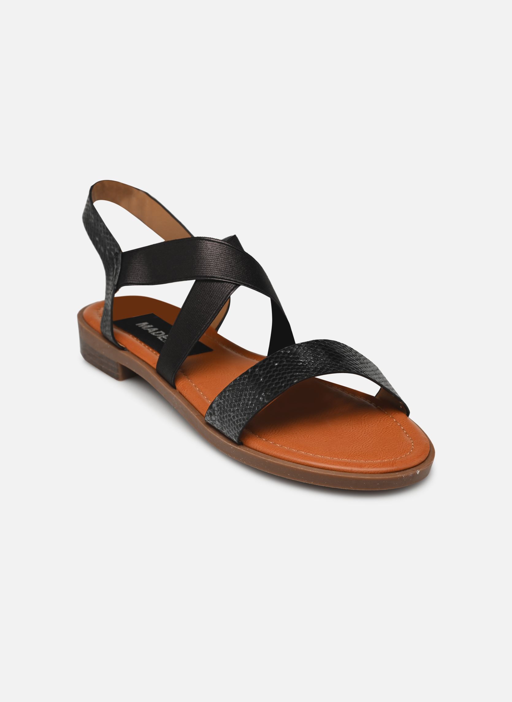 Sandales plates Sandales FISTIOUK Size + femme noir MADE BY Sandales plates Sandales FISTIOUK Size + femme noir Noir