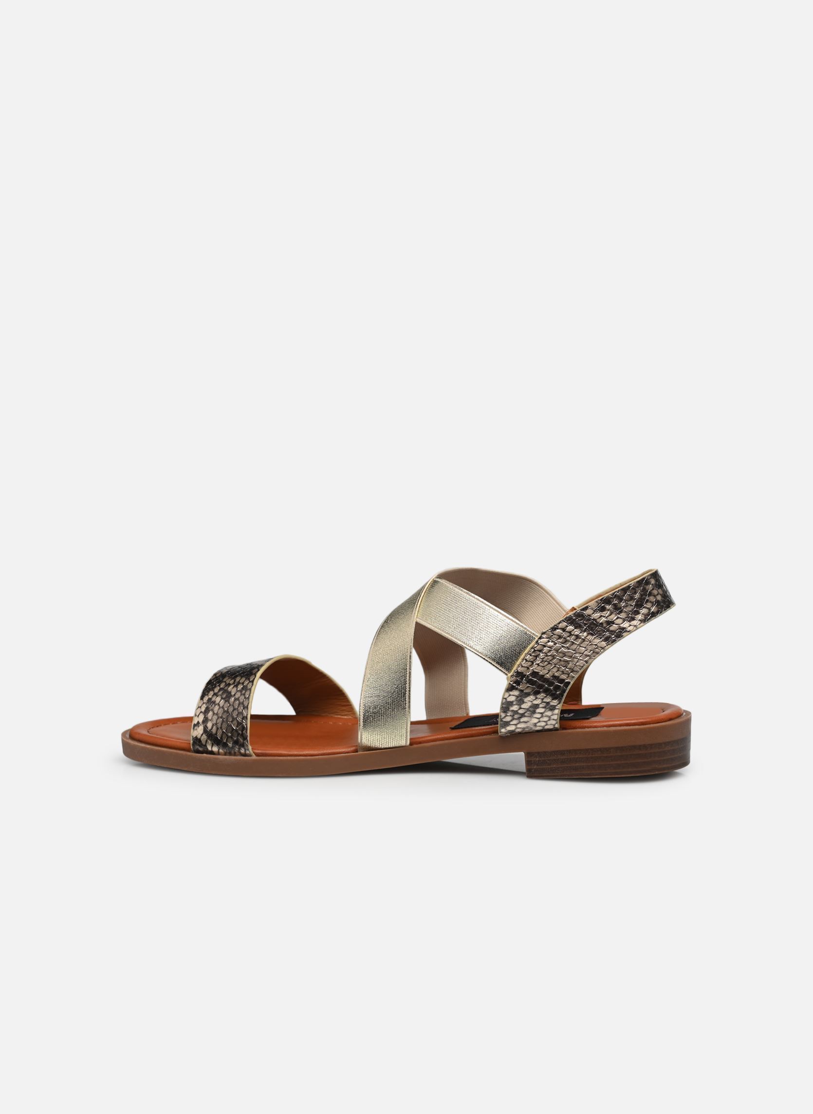 Platte sandalen Sandales FISTIOUK Size + dames goud en brons MADE BY Platte sandalen Sandales FISTIOUK Size + dames goud en brons Doré