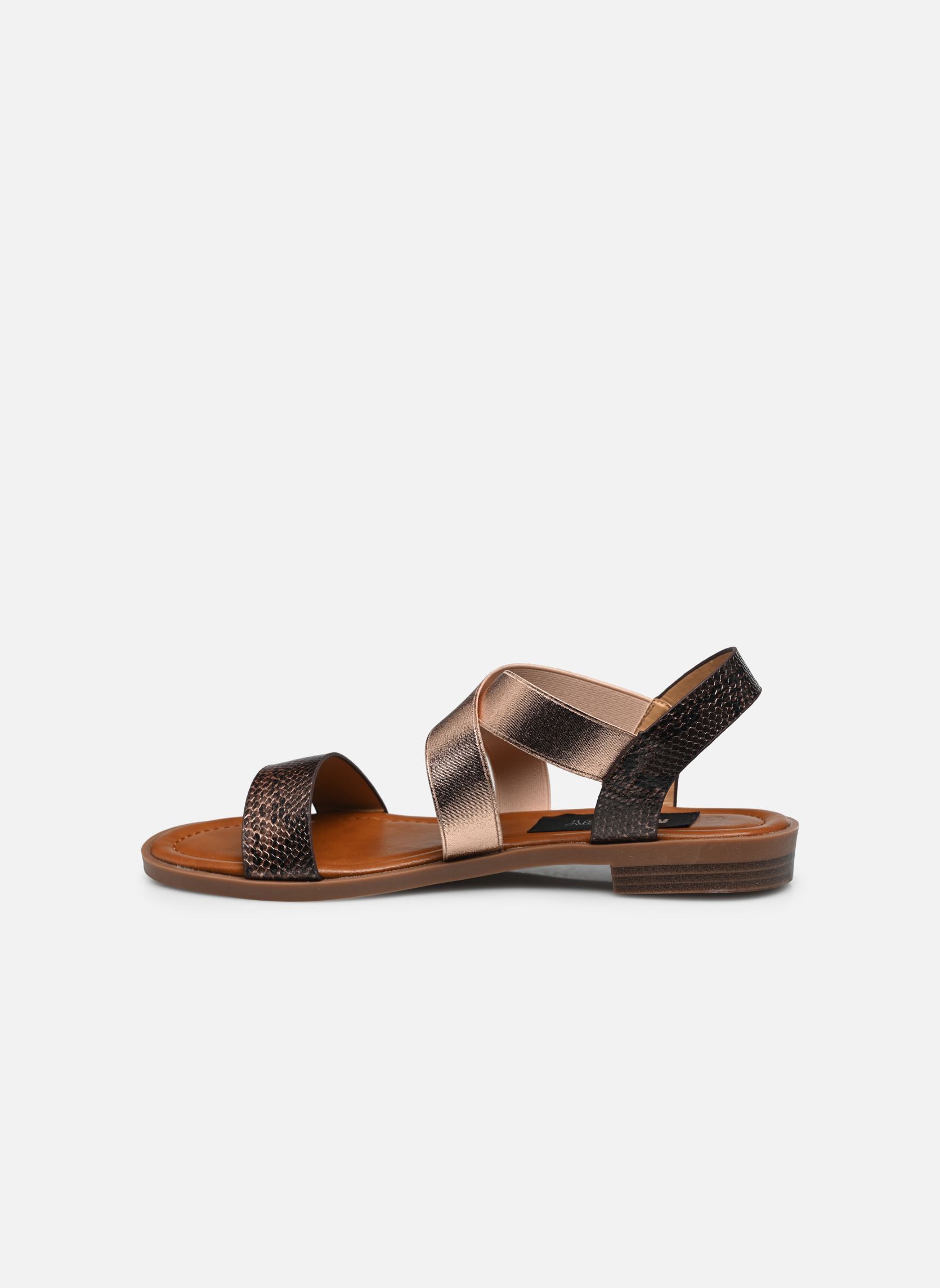 Platte sandalen Sandales FISTIOUK Size + dames roze MADE BY Platte sandalen Sandales FISTIOUK Size + dames roze Rose